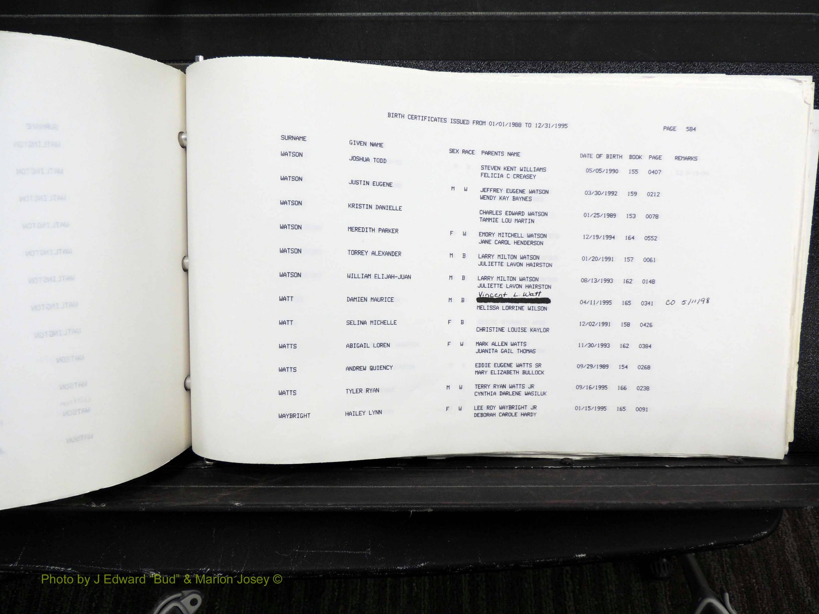 Rockingham Co, NC, Births, 1988-1995 (685).JPG