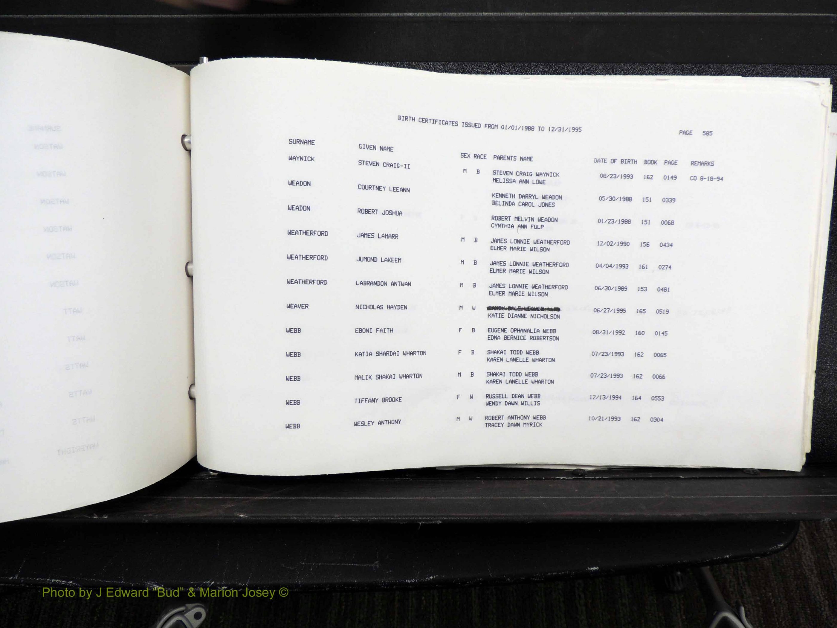 Rockingham Co, NC, Births, 1988-1995 (686).JPG