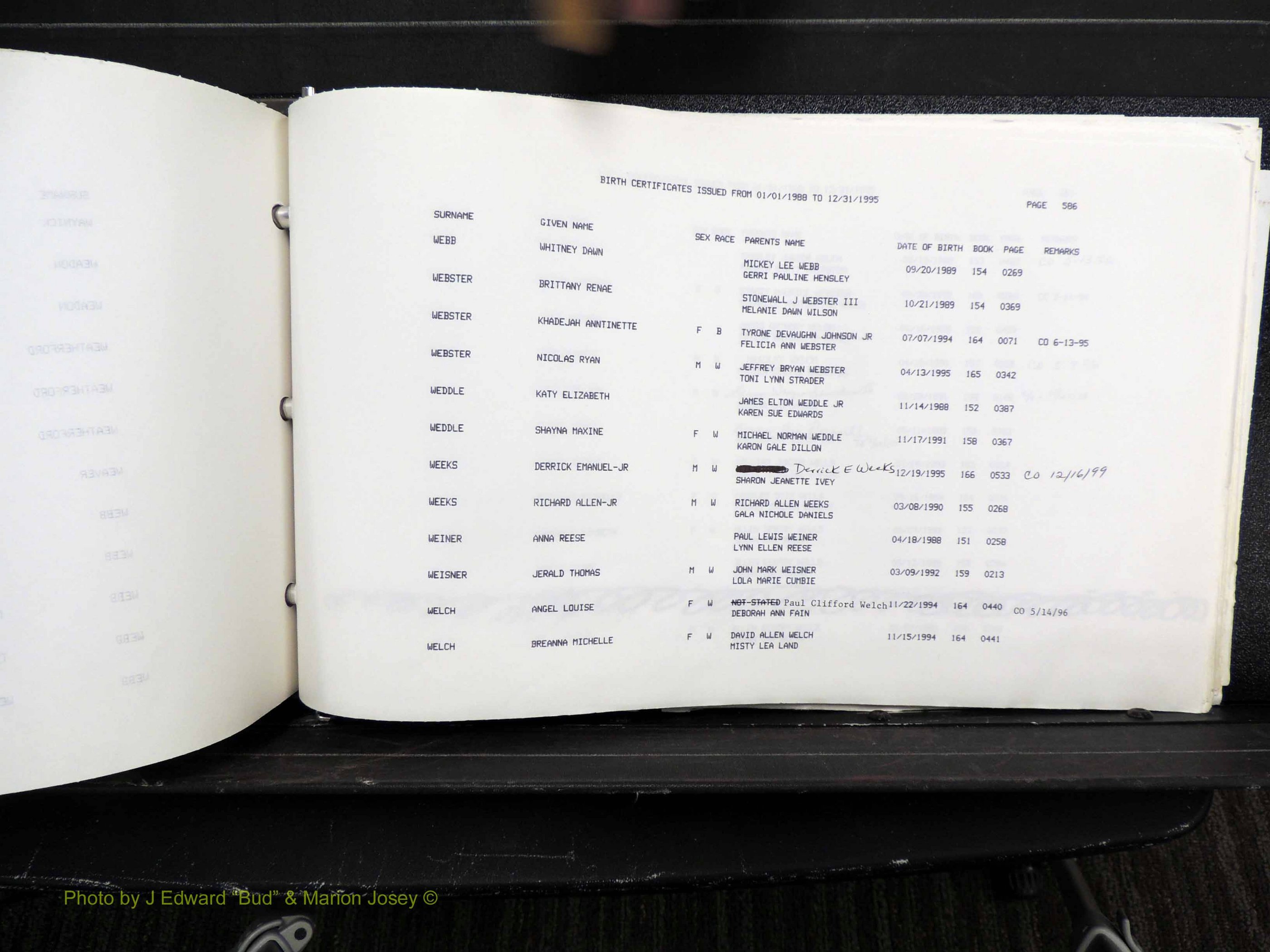 Rockingham Co, NC, Births, 1988-1995 (687).JPG