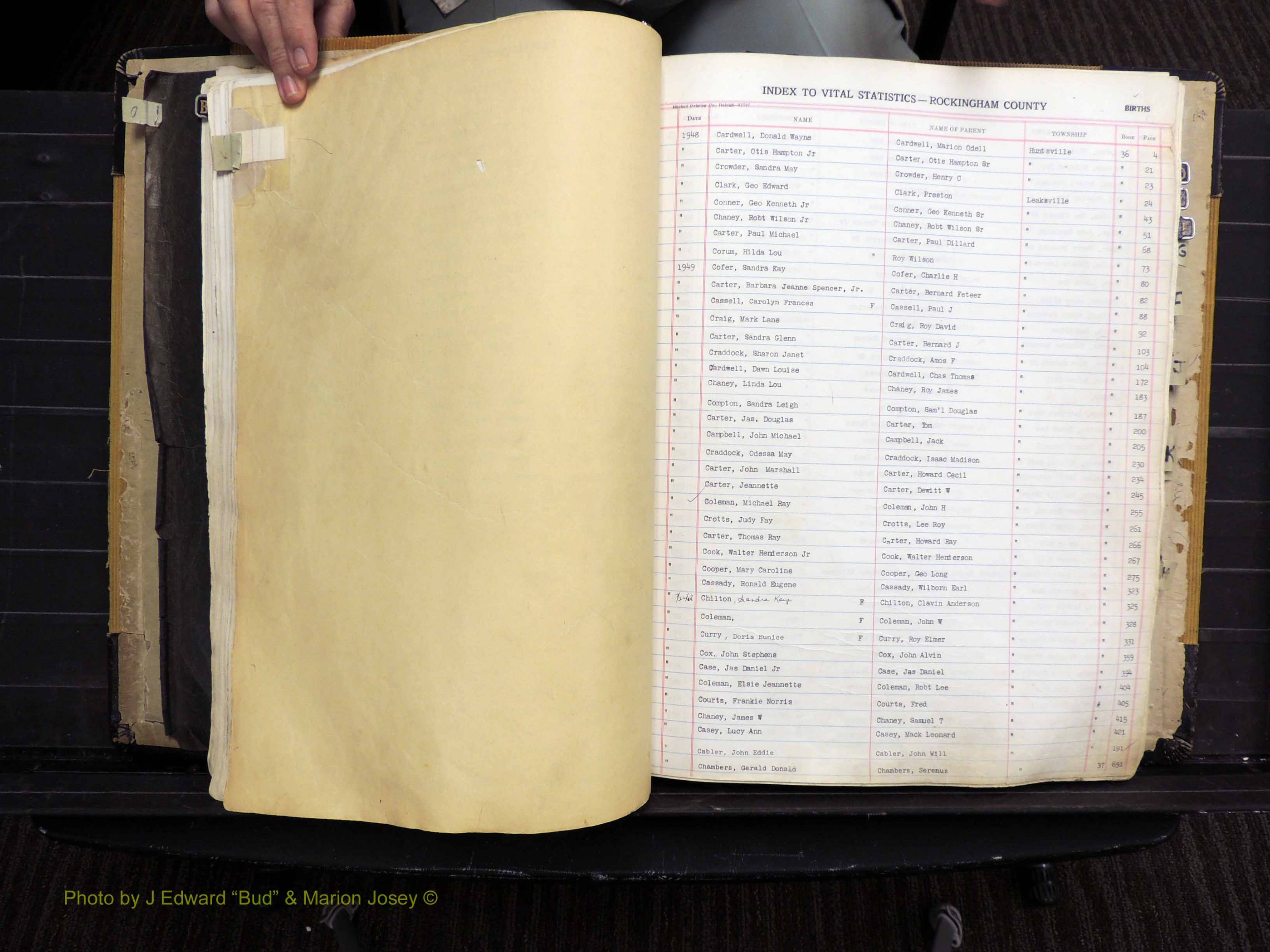 Rockingham Co, NC, Births, 1949-1967 (156).JPG