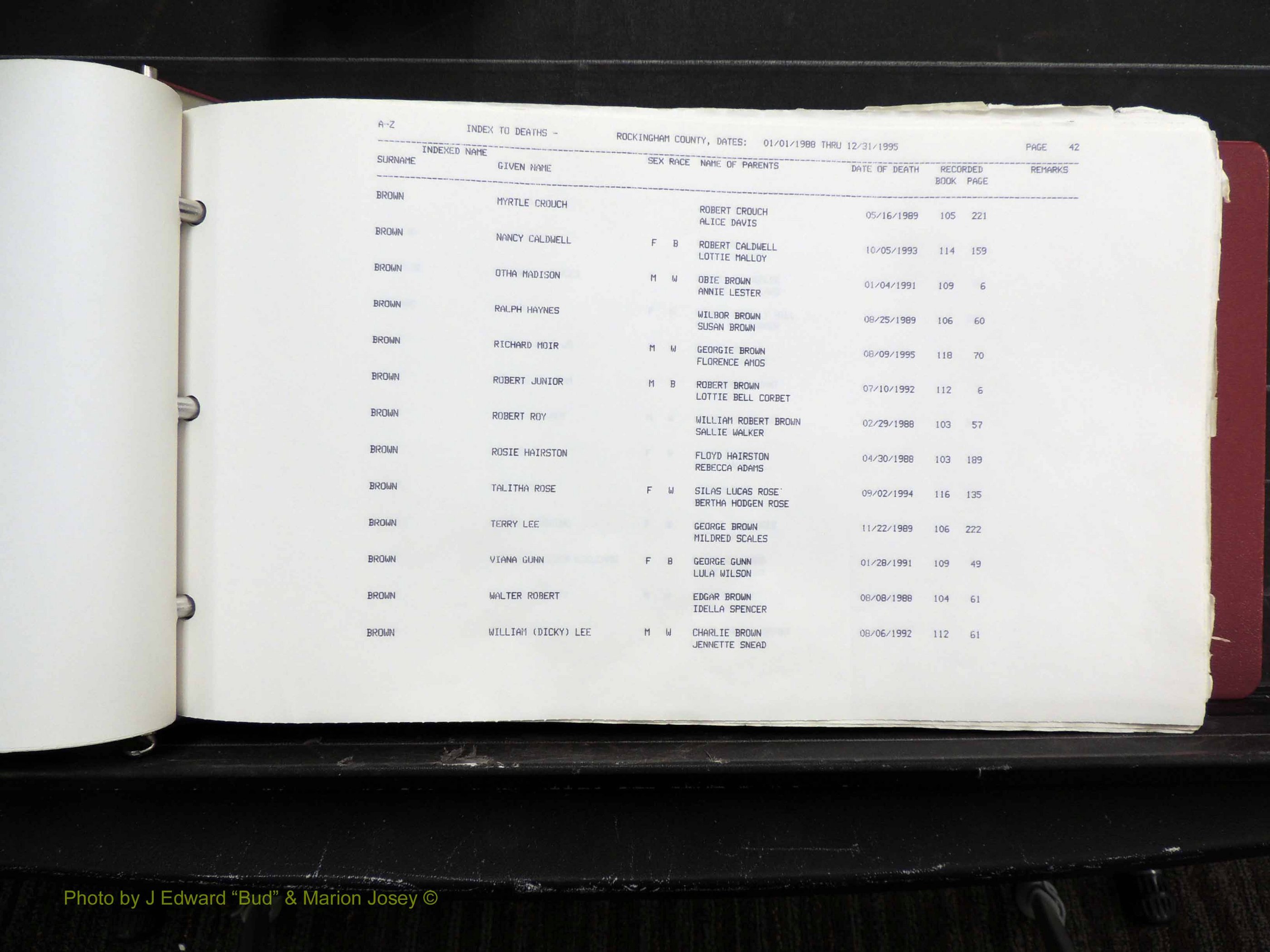 Rockingham Co, NC, Marriages, Births & Deaths 10105.JPG