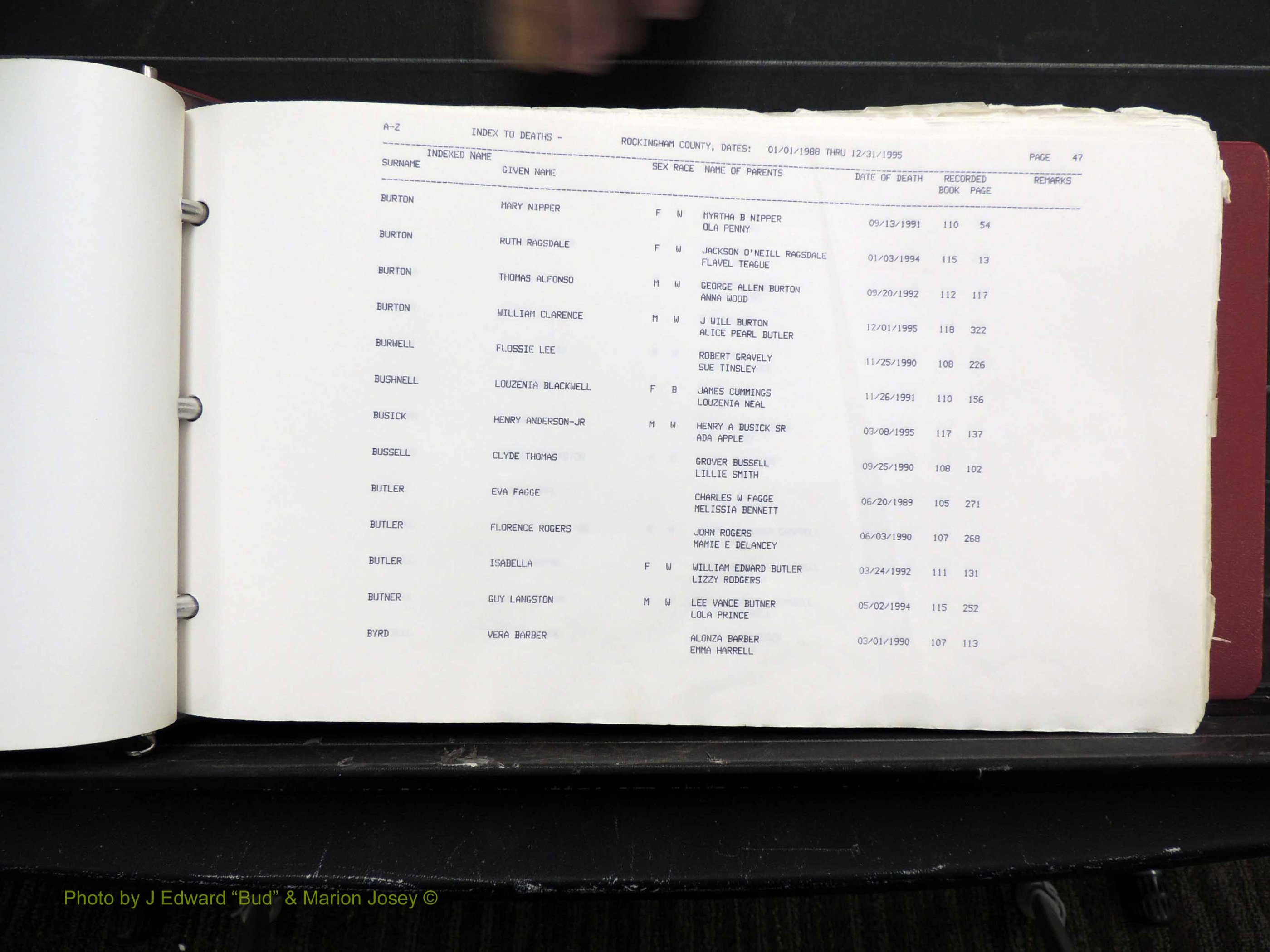 Rockingham Co, NC, Marriages, Births & Deaths 10110.JPG
