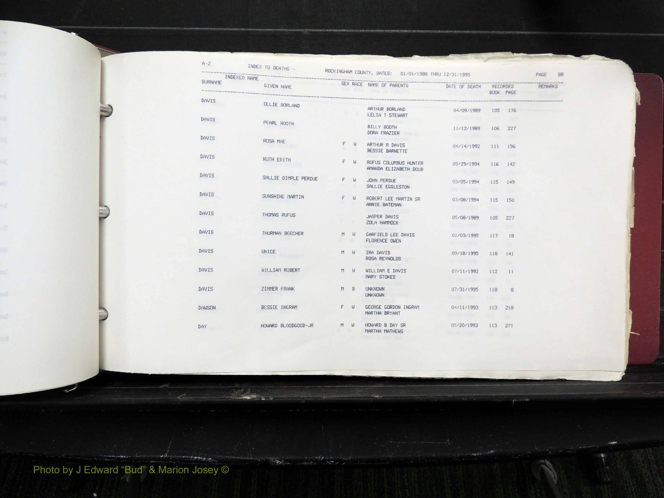 Rockingham Co, NC, Marriages, Births & Deaths 10151.JPG