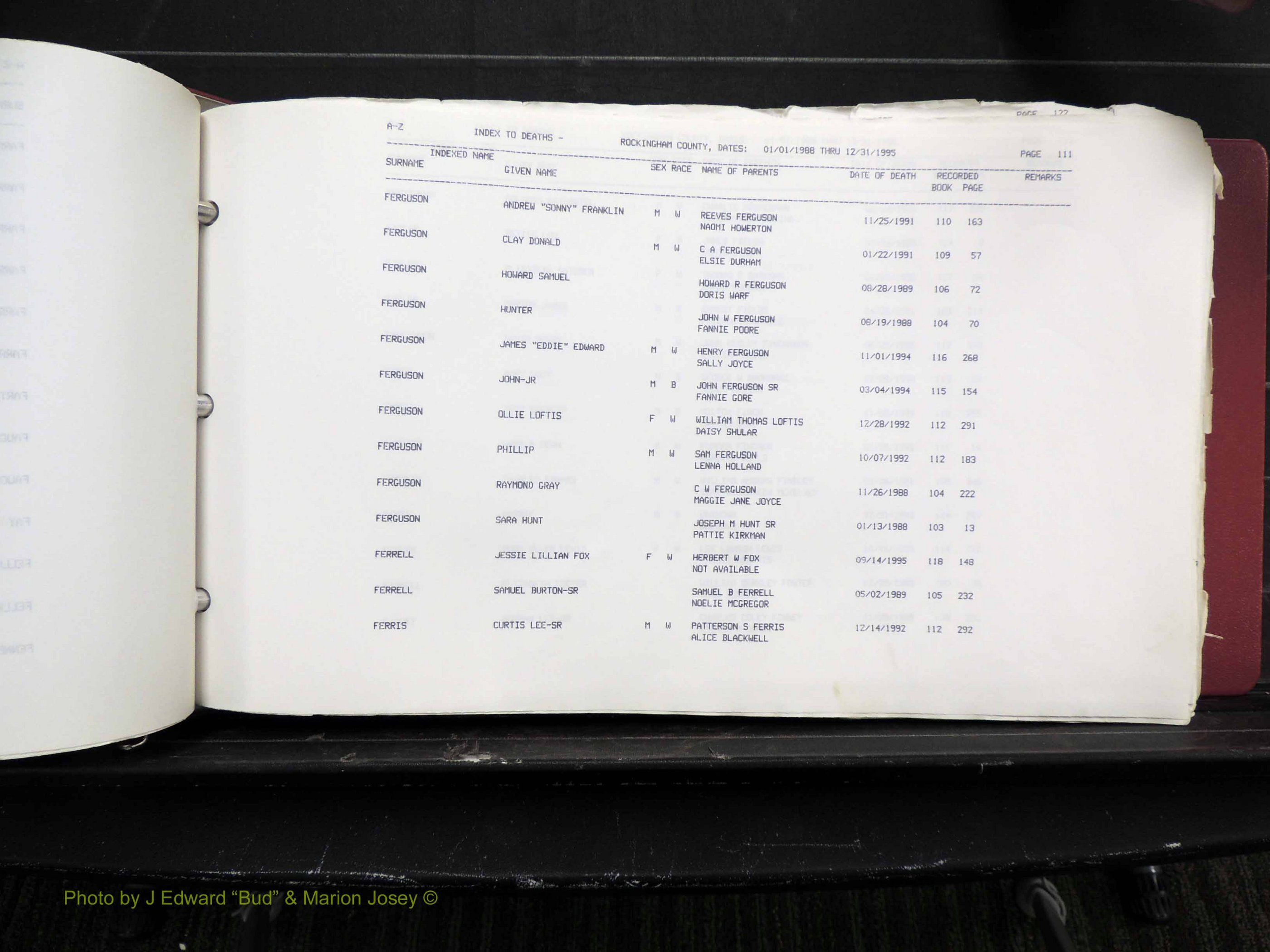 Rockingham Co, NC, Marriages, Births & Deaths 10174.JPG