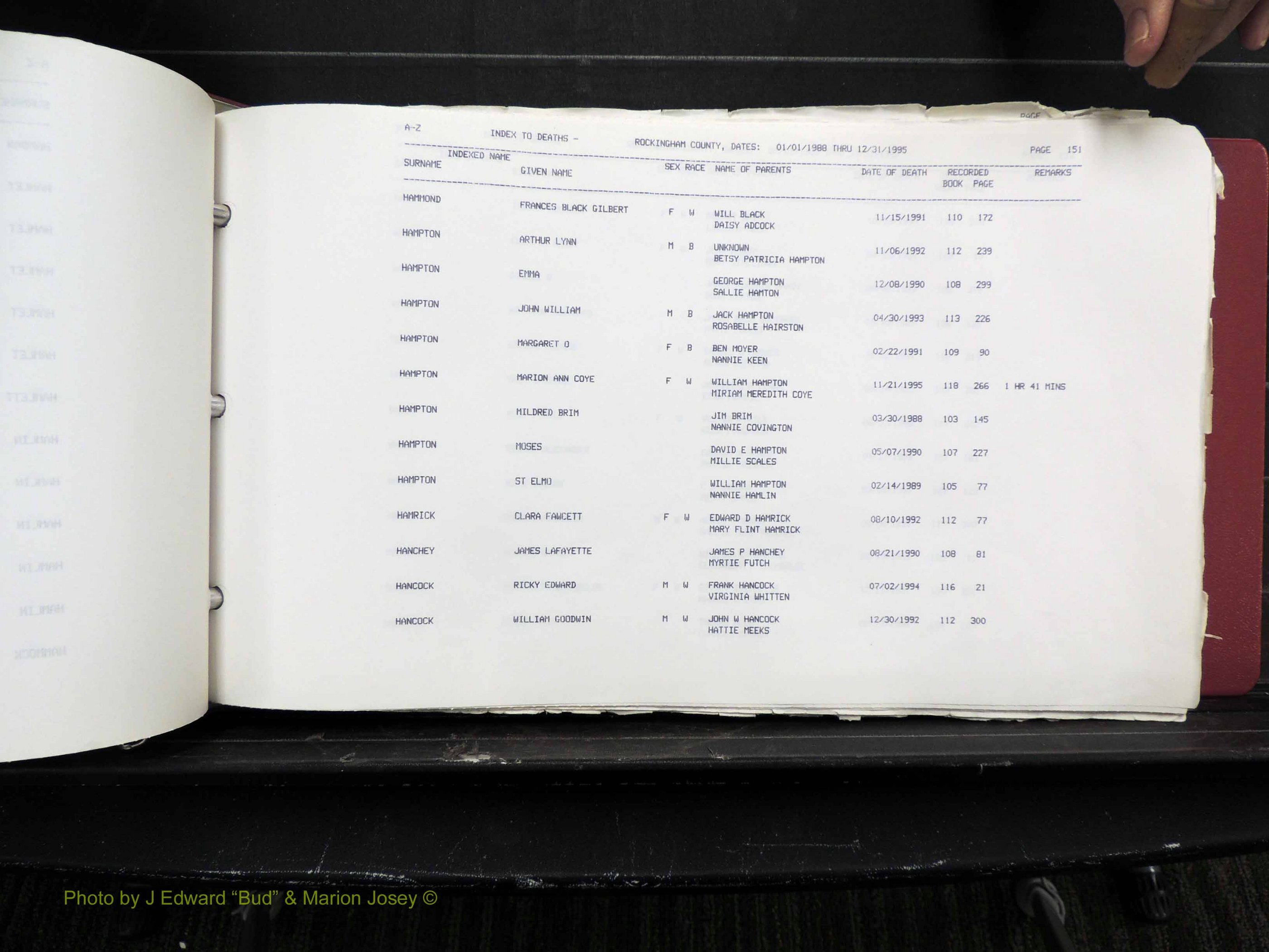 Rockingham Co, NC, Marriages, Births & Deaths 10214.JPG