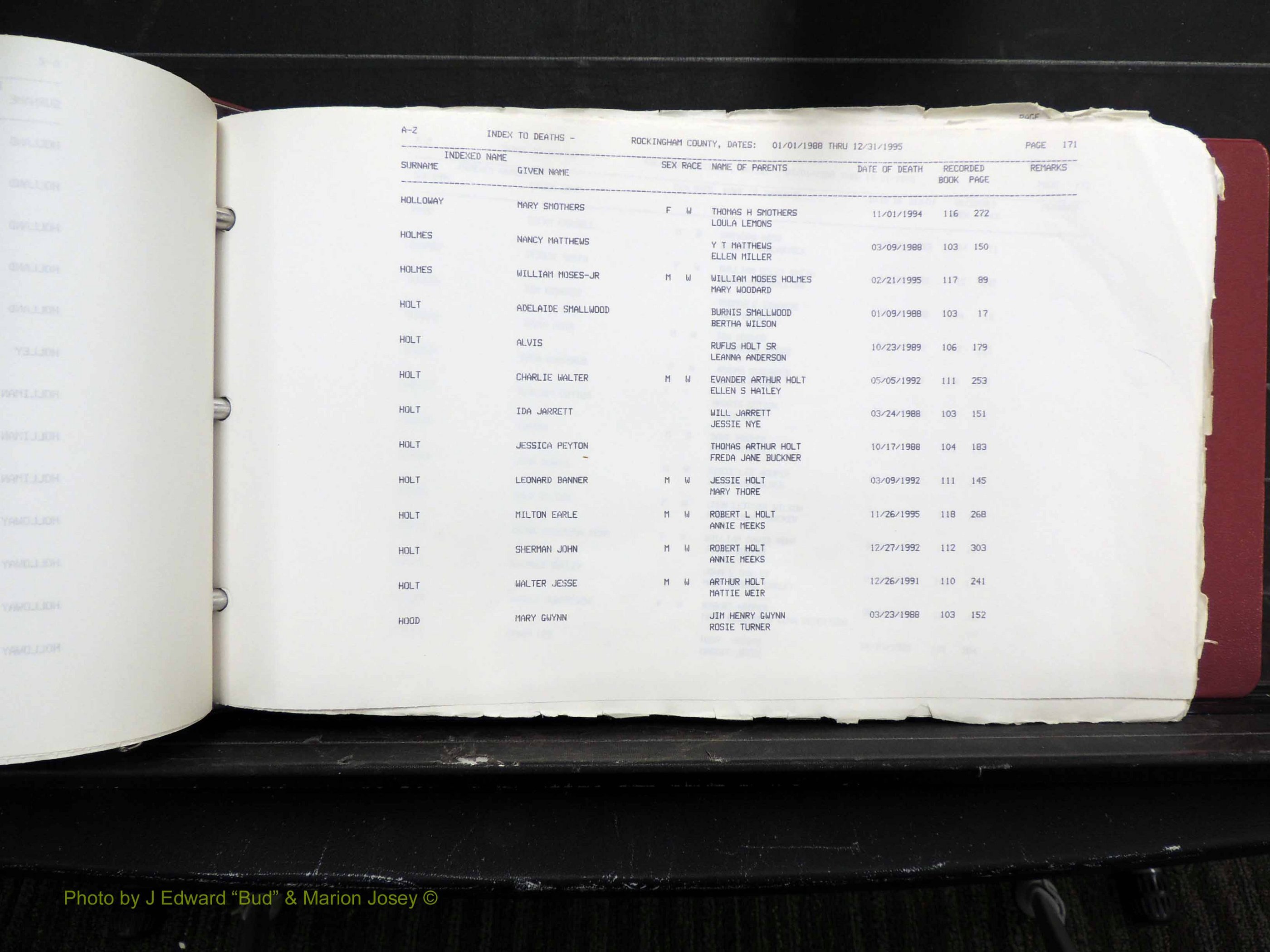 Rockingham Co, NC, Marriages, Births & Deaths 10234.JPG