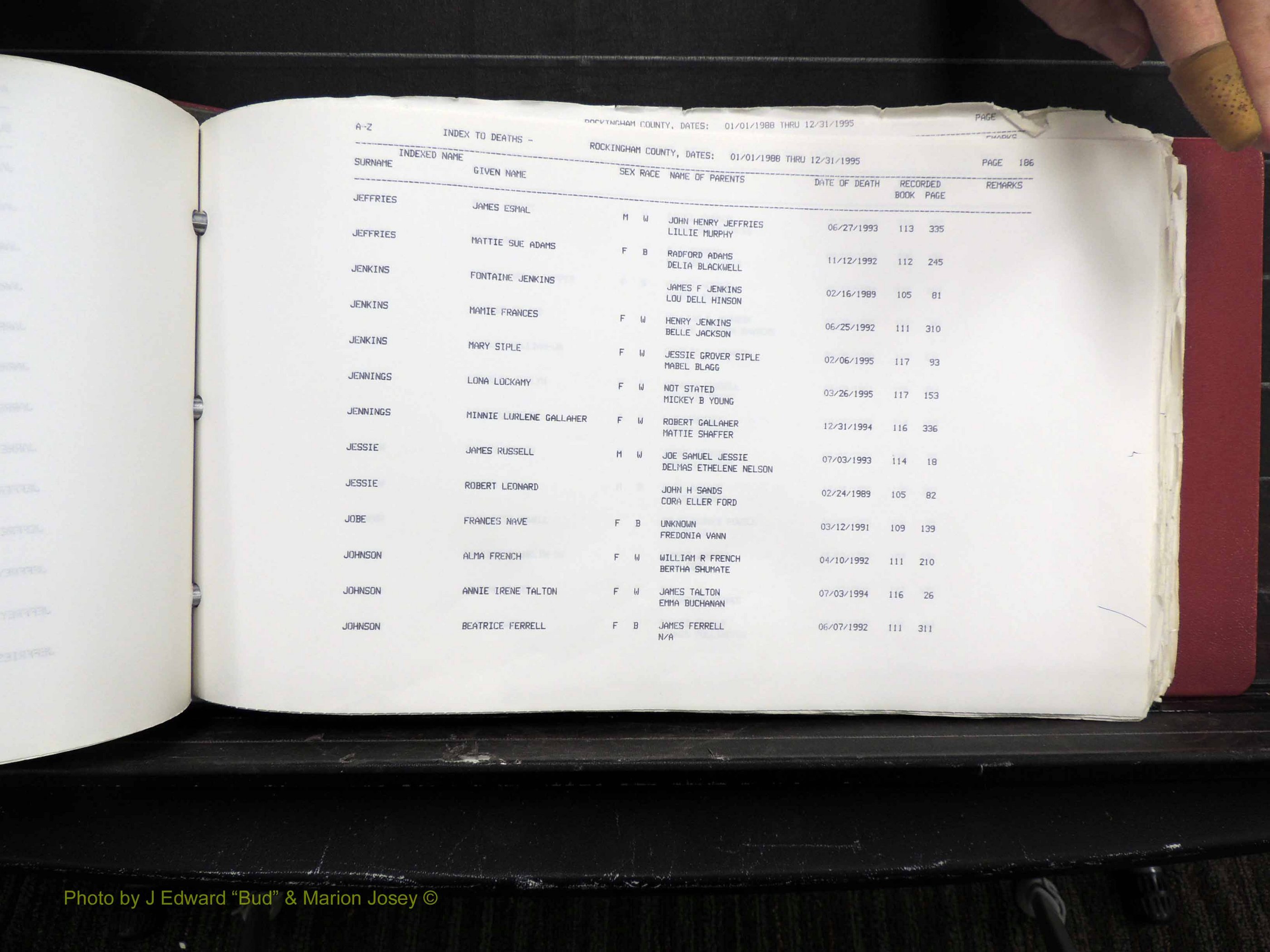 Rockingham Co, NC, Marriages, Births & Deaths 10249.JPG