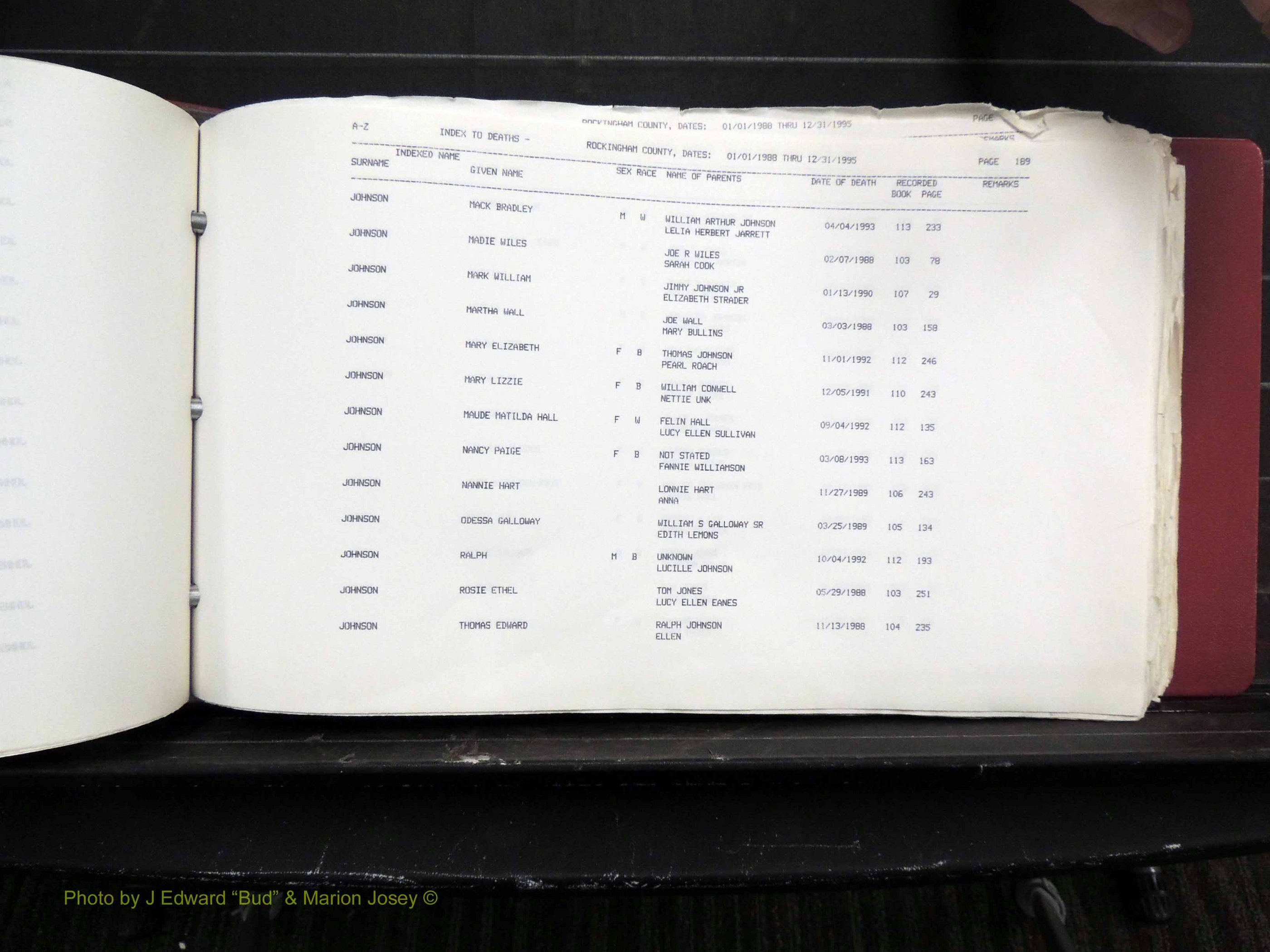 Rockingham Co, NC, Marriages, Births & Deaths 10252.JPG