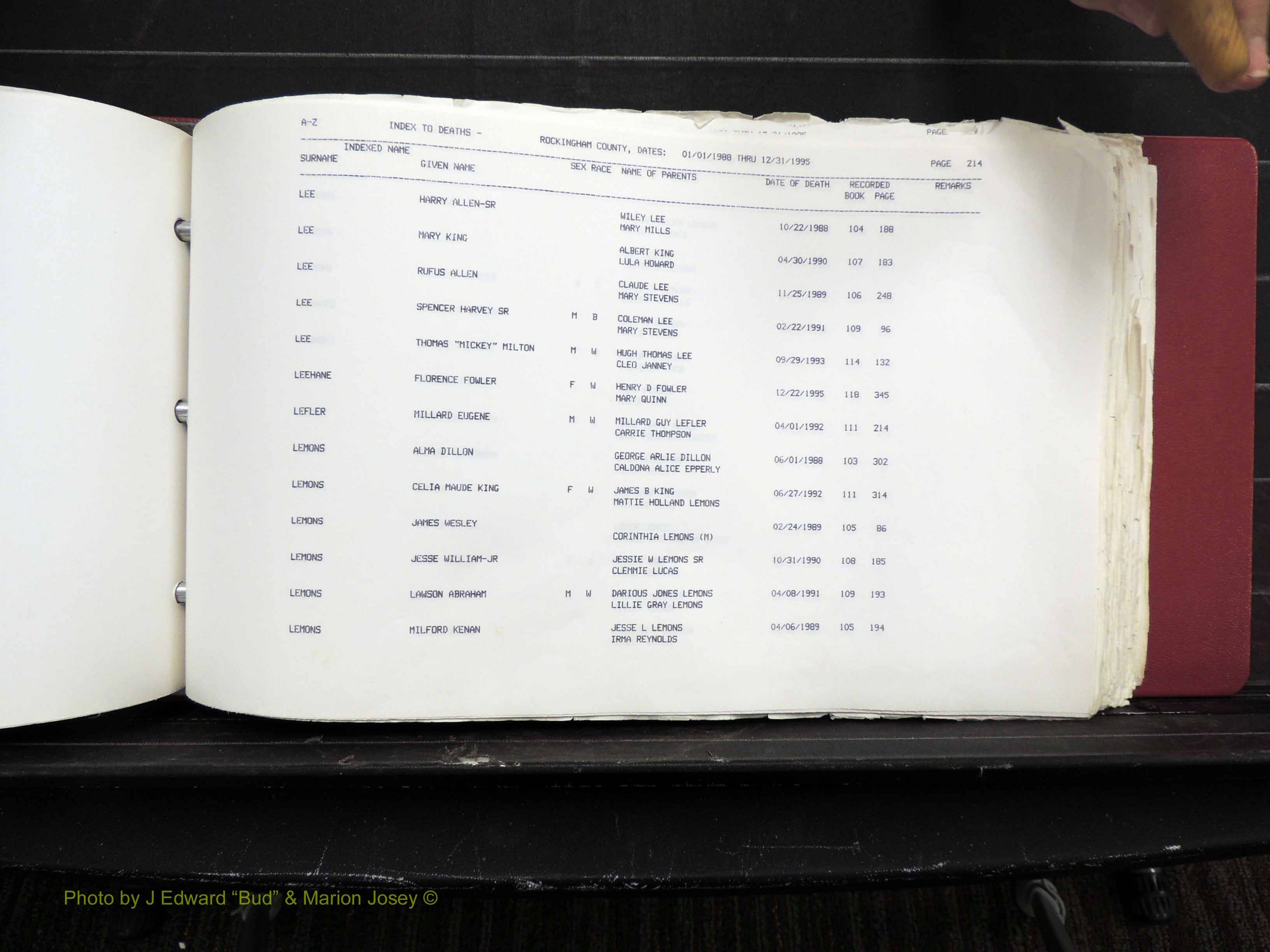 Rockingham Co, NC, Marriages, Births & Deaths 10277.JPG