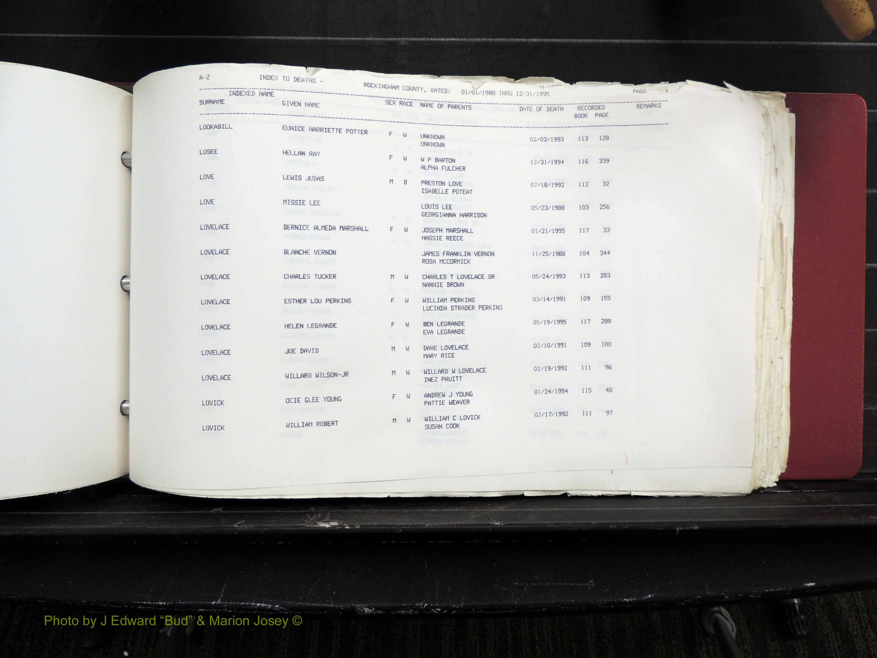 Rockingham Co, NC, Marriages, Births & Deaths 10284.JPG