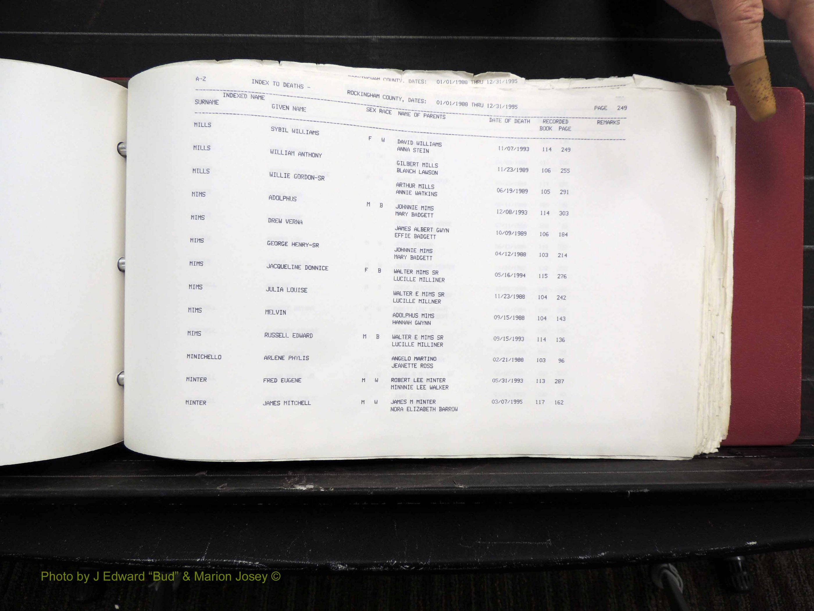Rockingham Co, NC, Marriages, Births & Deaths 10312.JPG
