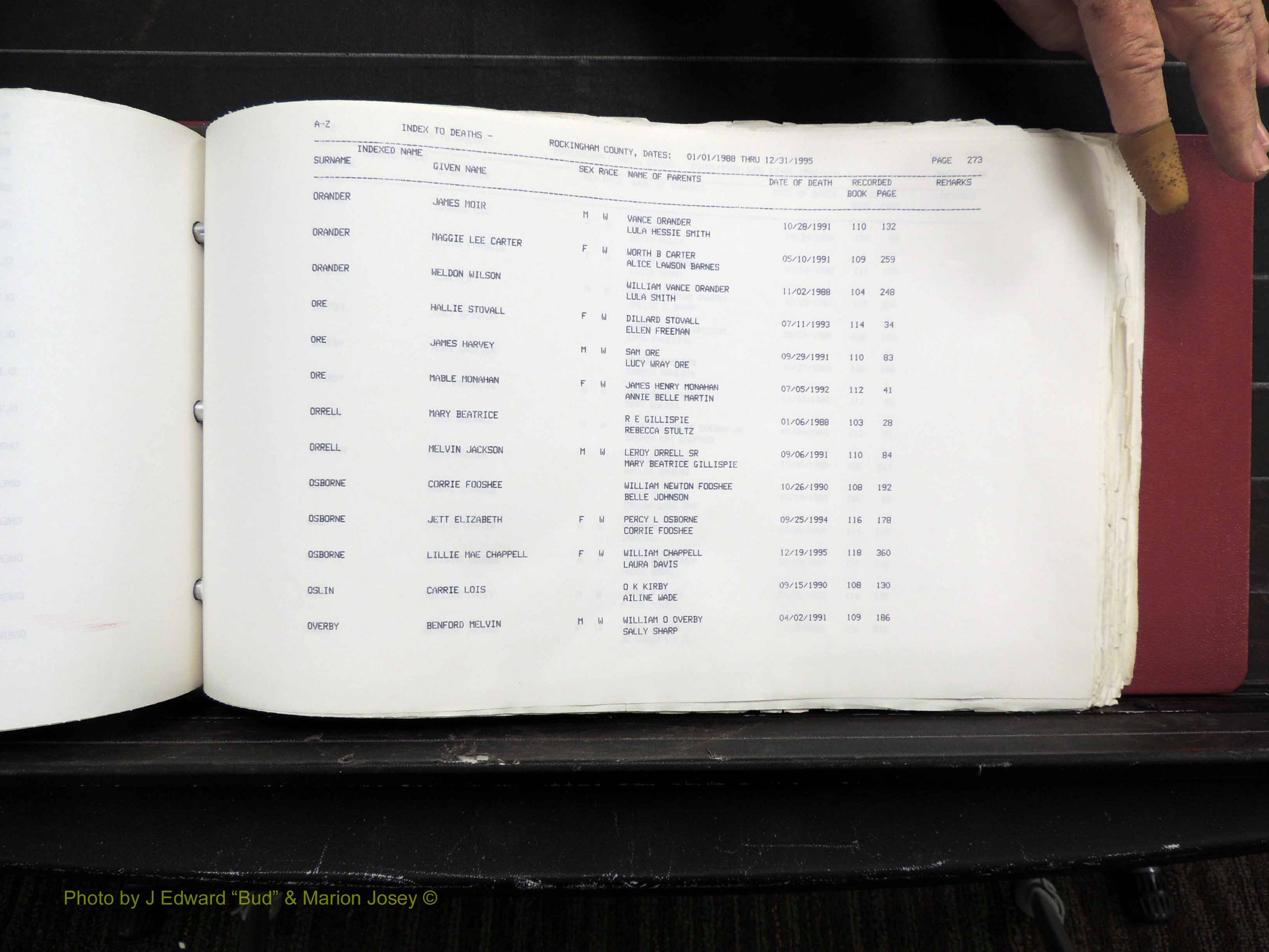 Rockingham Co, NC, Marriages, Births & Deaths 10336.JPG