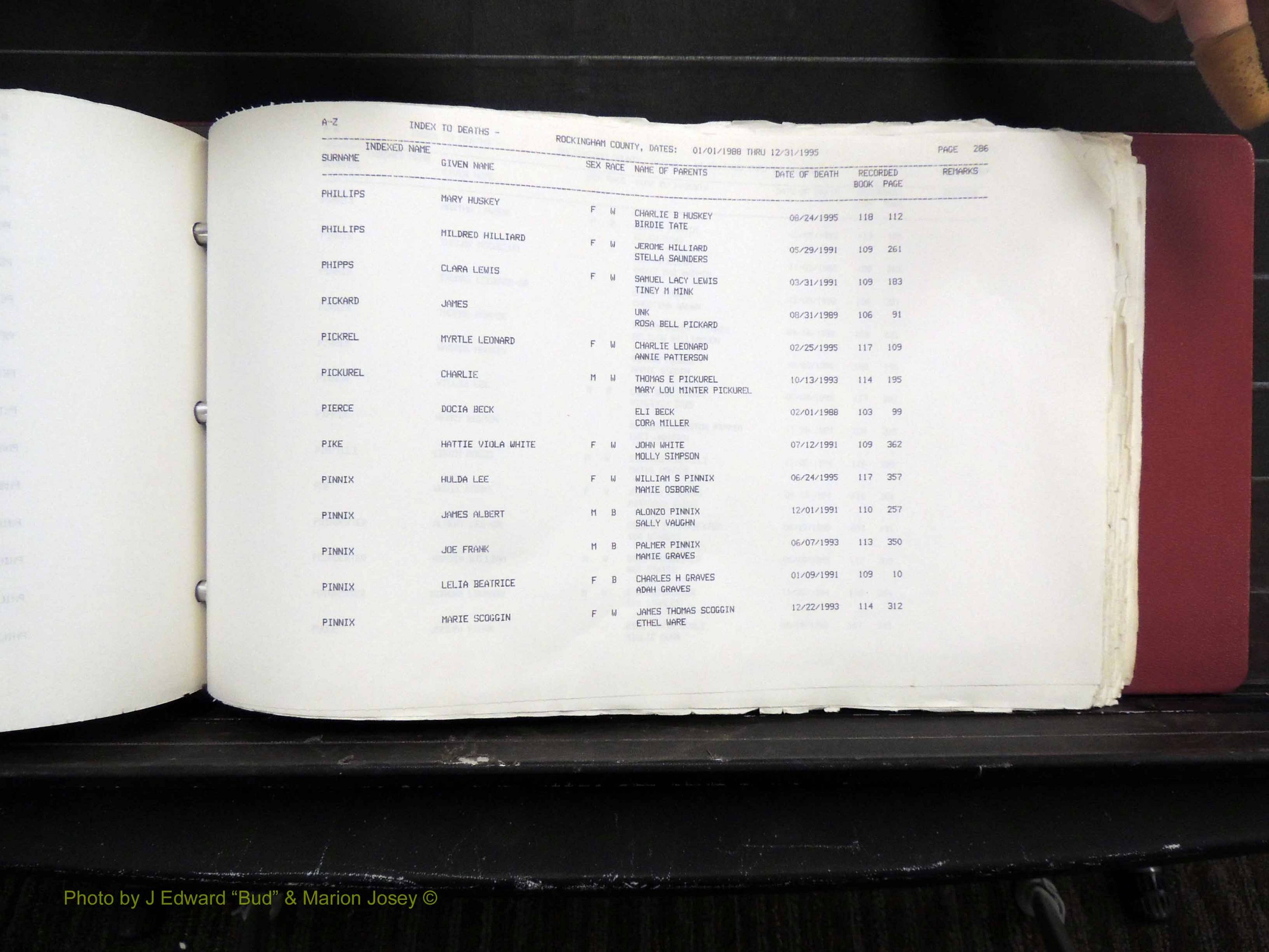 Rockingham Co, NC, Marriages, Births & Deaths 10349.JPG