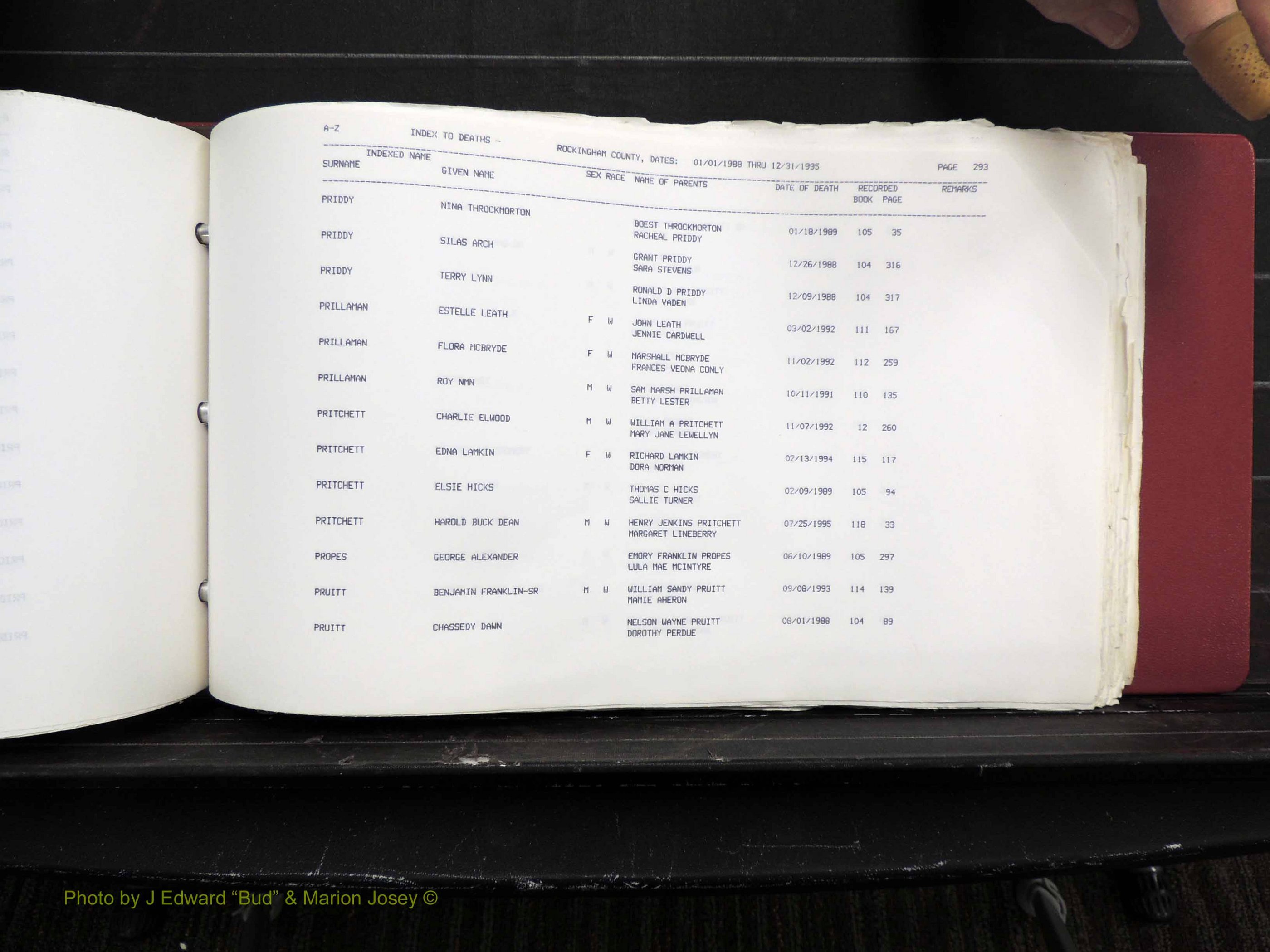 Rockingham Co, NC, Marriages, Births & Deaths 10356.JPG