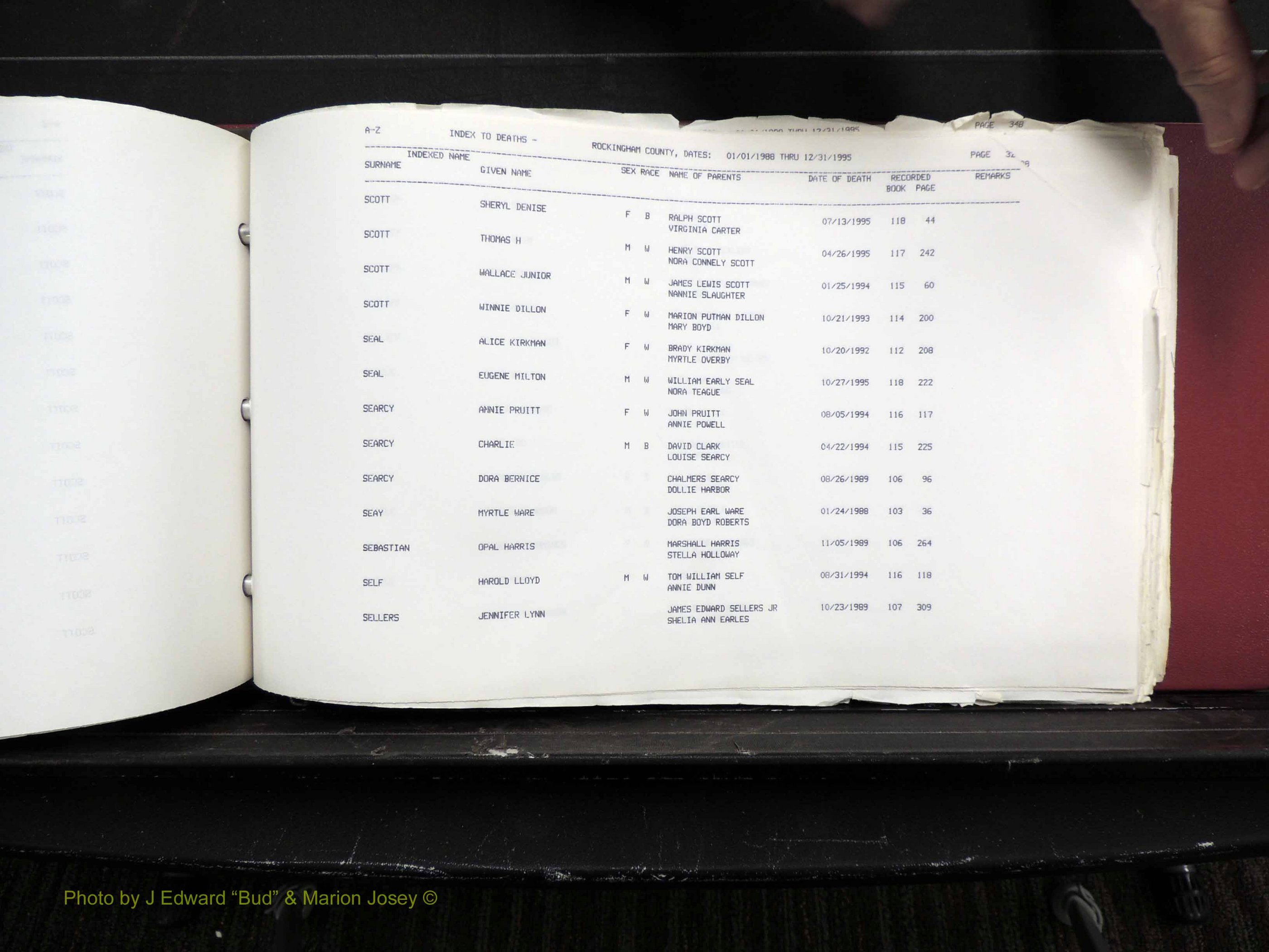 Rockingham Co, NC, Marriages, Births & Deaths 10388.JPG