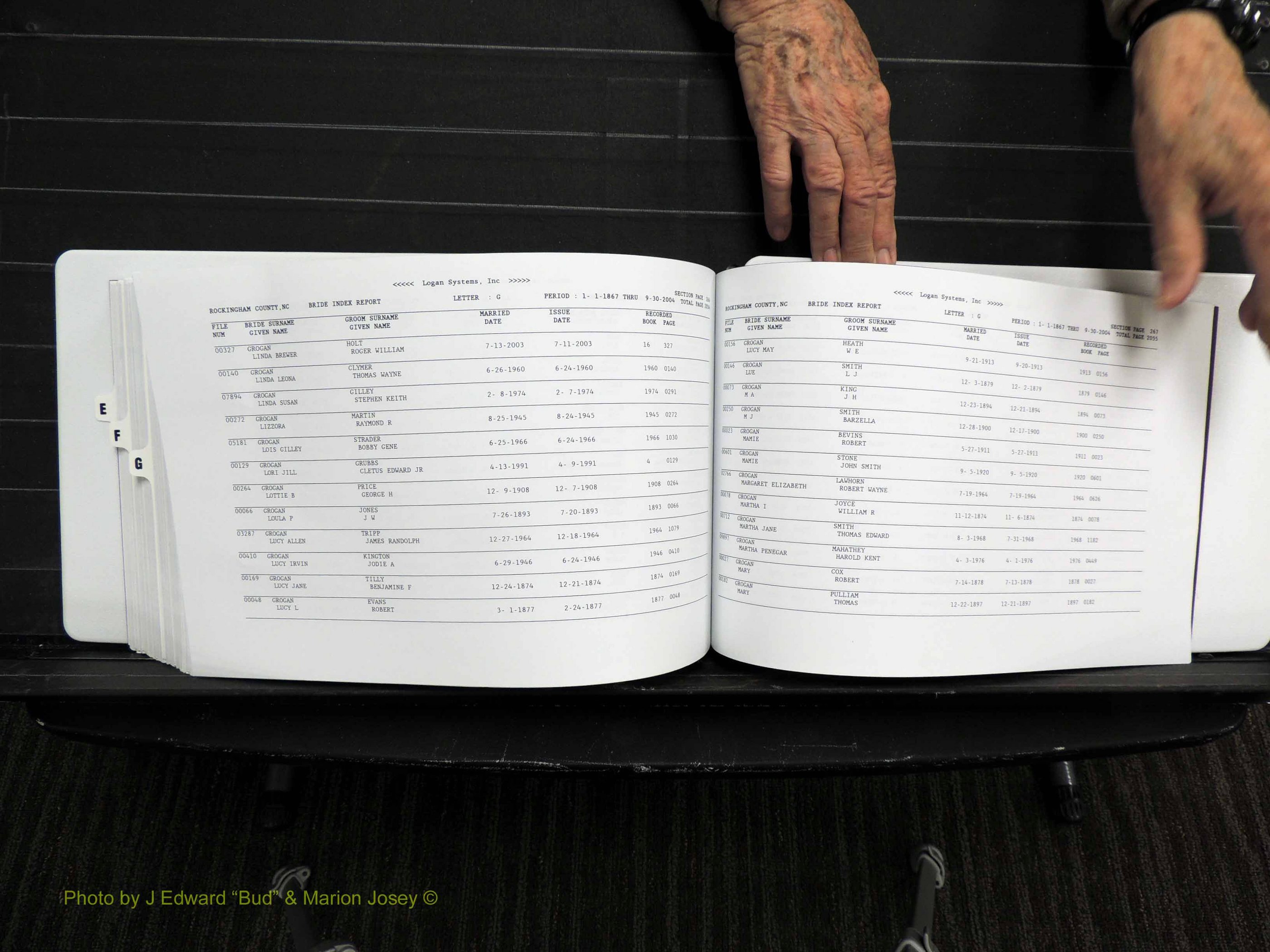 Rockingham Co, NC, Marriages, Female, E-G, 1867-2004 (387).JPG