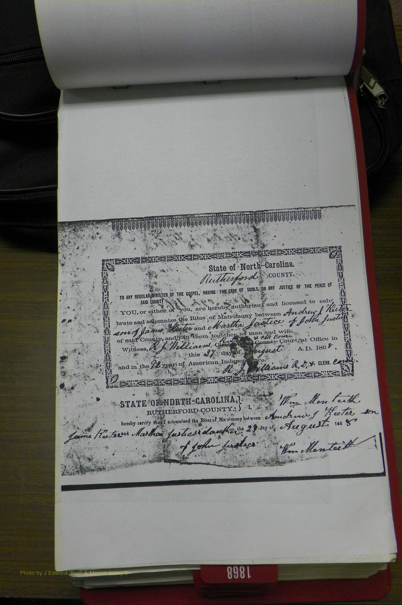 Rutherford Co, NC, Marriages 1865 - 1867 (104).JPG