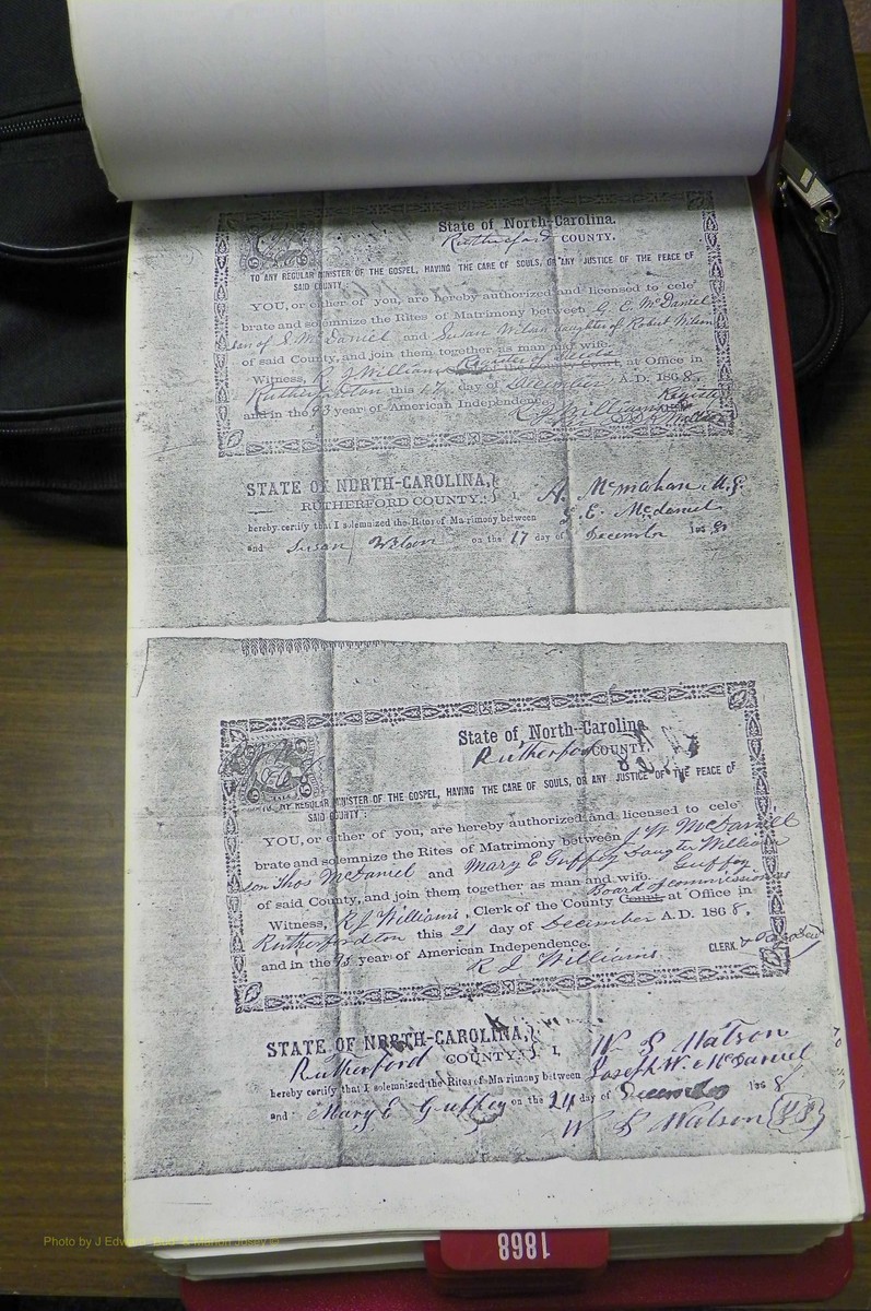 Rutherford Co, NC, Marriages 1865 - 1867 (108).JPG