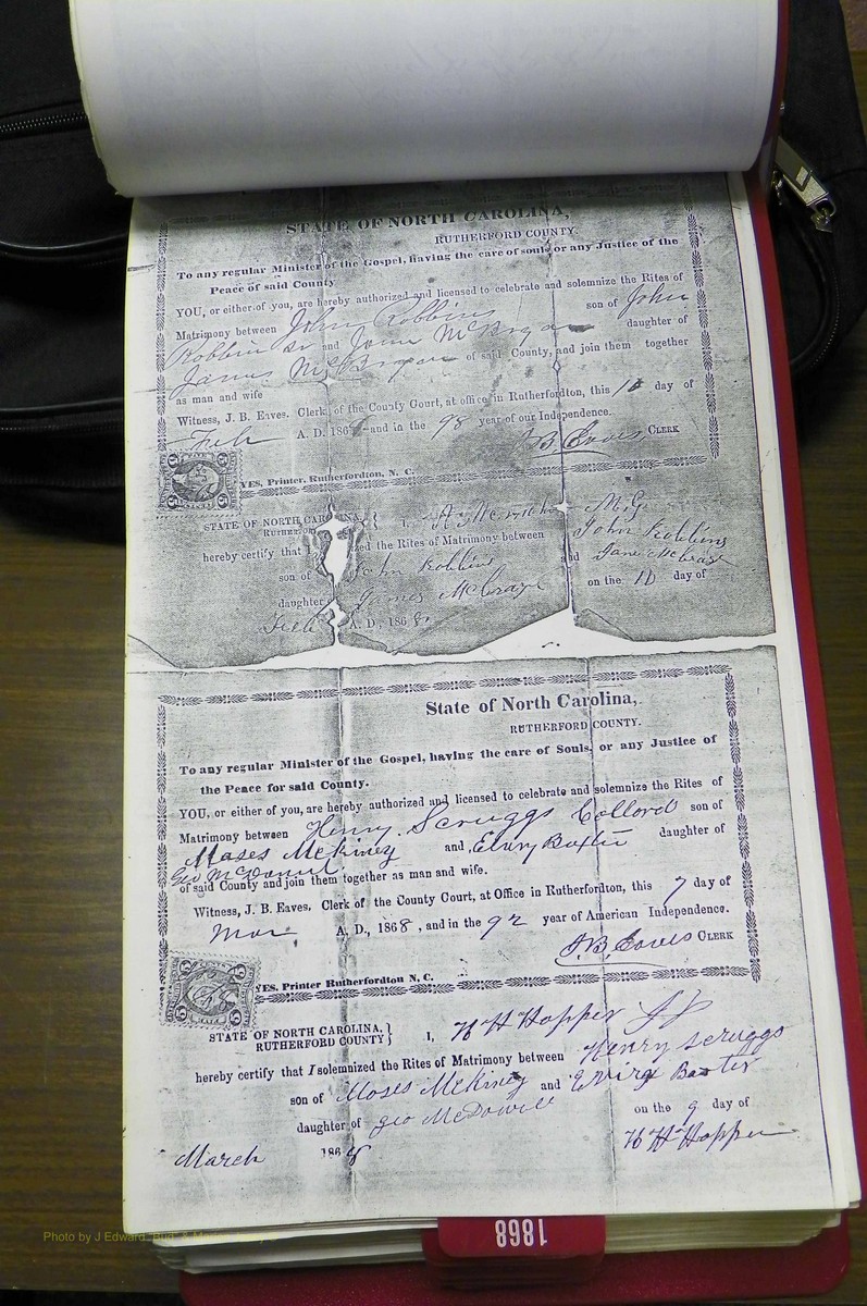 Rutherford Co, NC, Marriages 1865 - 1867 (118).JPG