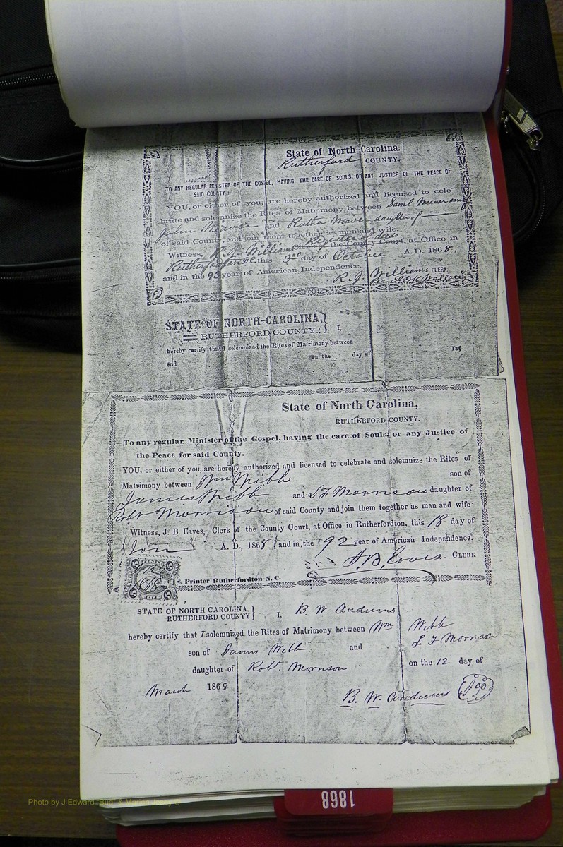 Rutherford Co, NC, Marriages 1865 - 1867 (121).JPG
