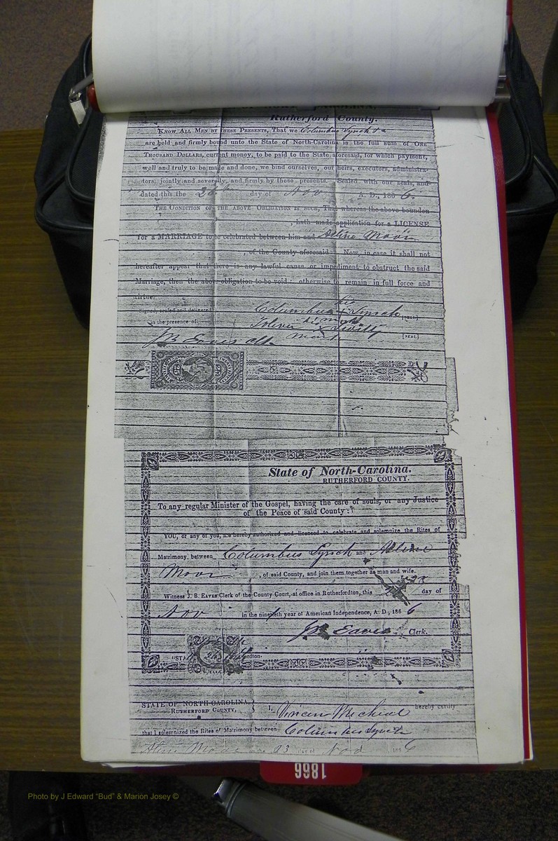 Rutherford Co, NC, Marriages 1865 - 1867 (17).JPG