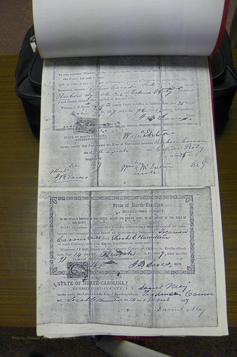 Rutherford Co, NC, Marriages 1865 - 1867 (29).JPG