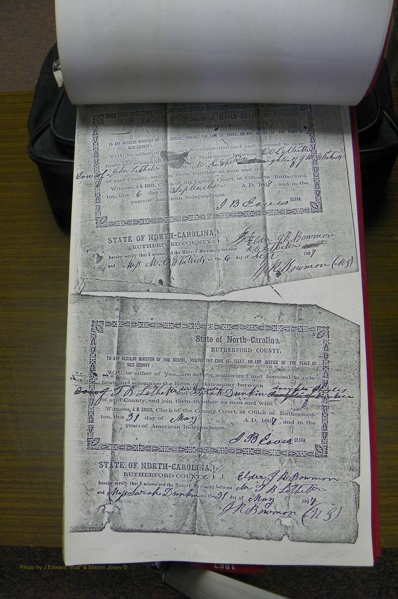 Rutherford Co, NC, Marriages 1865 - 1867 (49).JPG