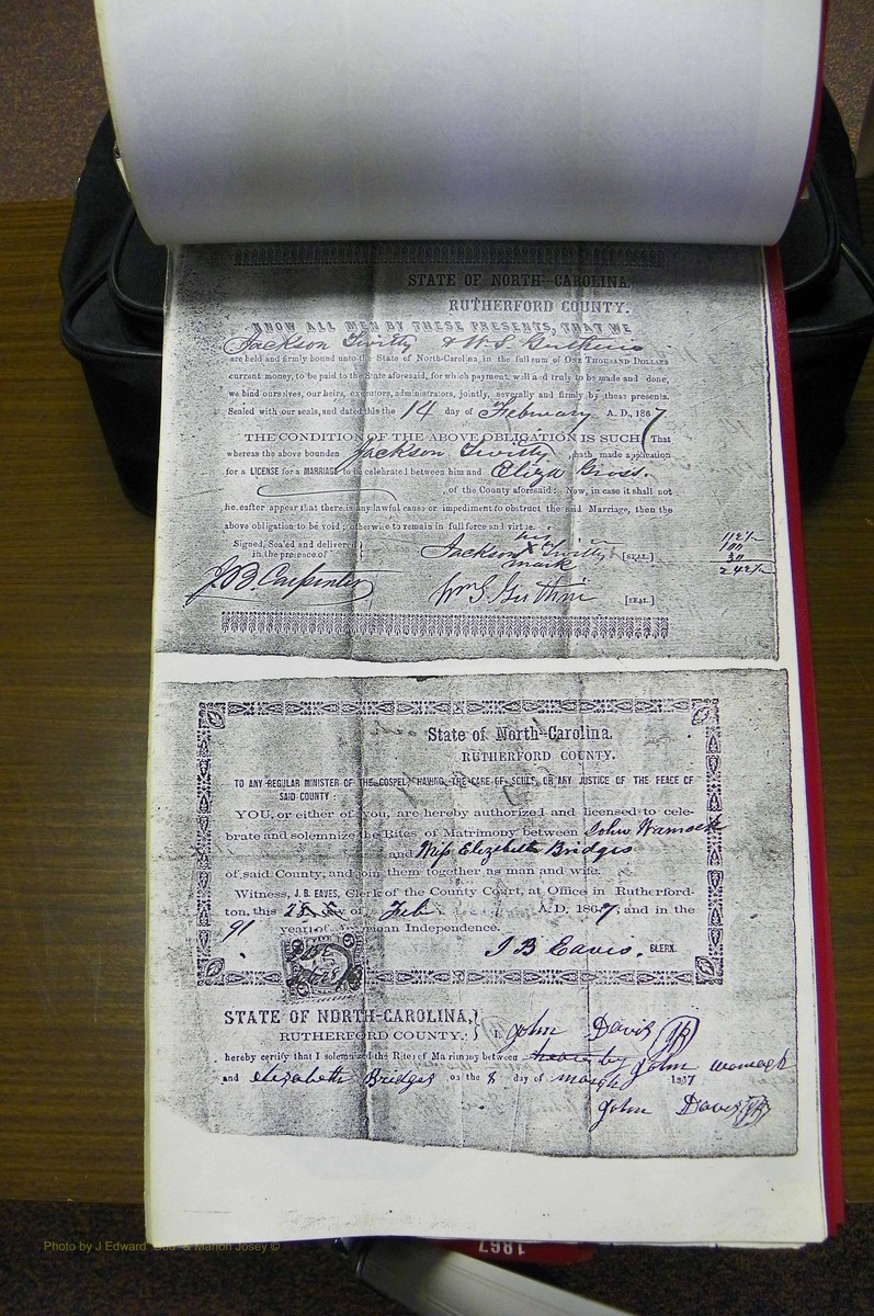 Rutherford Co, NC, Marriages 1865 - 1867 (72).JPG
