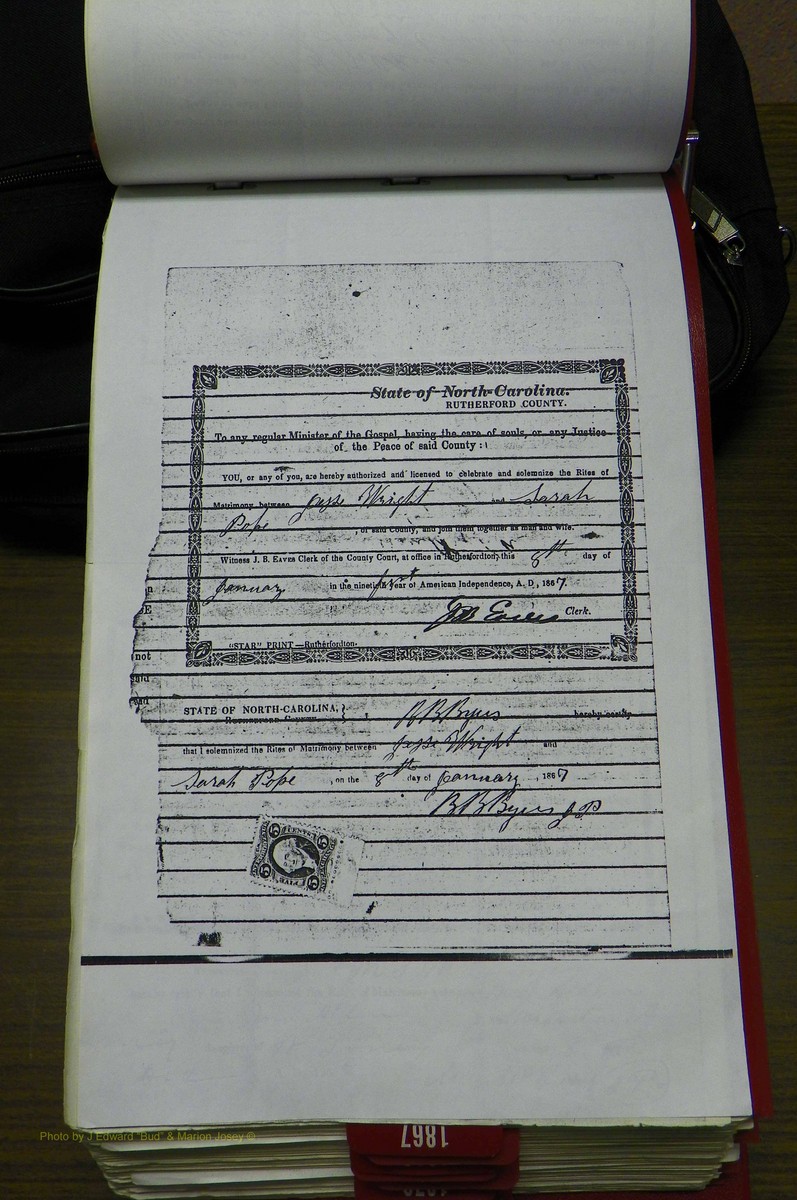 Rutherford Co, NC, Marriages 1865 - 1867 (79).JPG