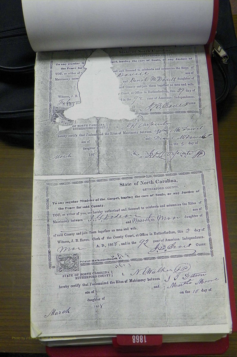 Rutherford Co, NC, Marriages 1865 - 1867 (92).JPG