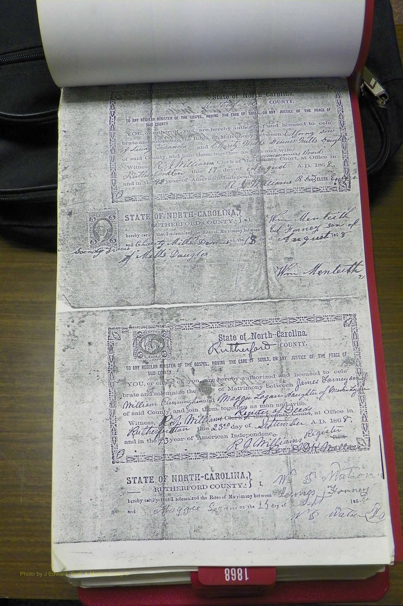 Rutherford Co, NC, Marriages 1865 - 1867 (95).JPG