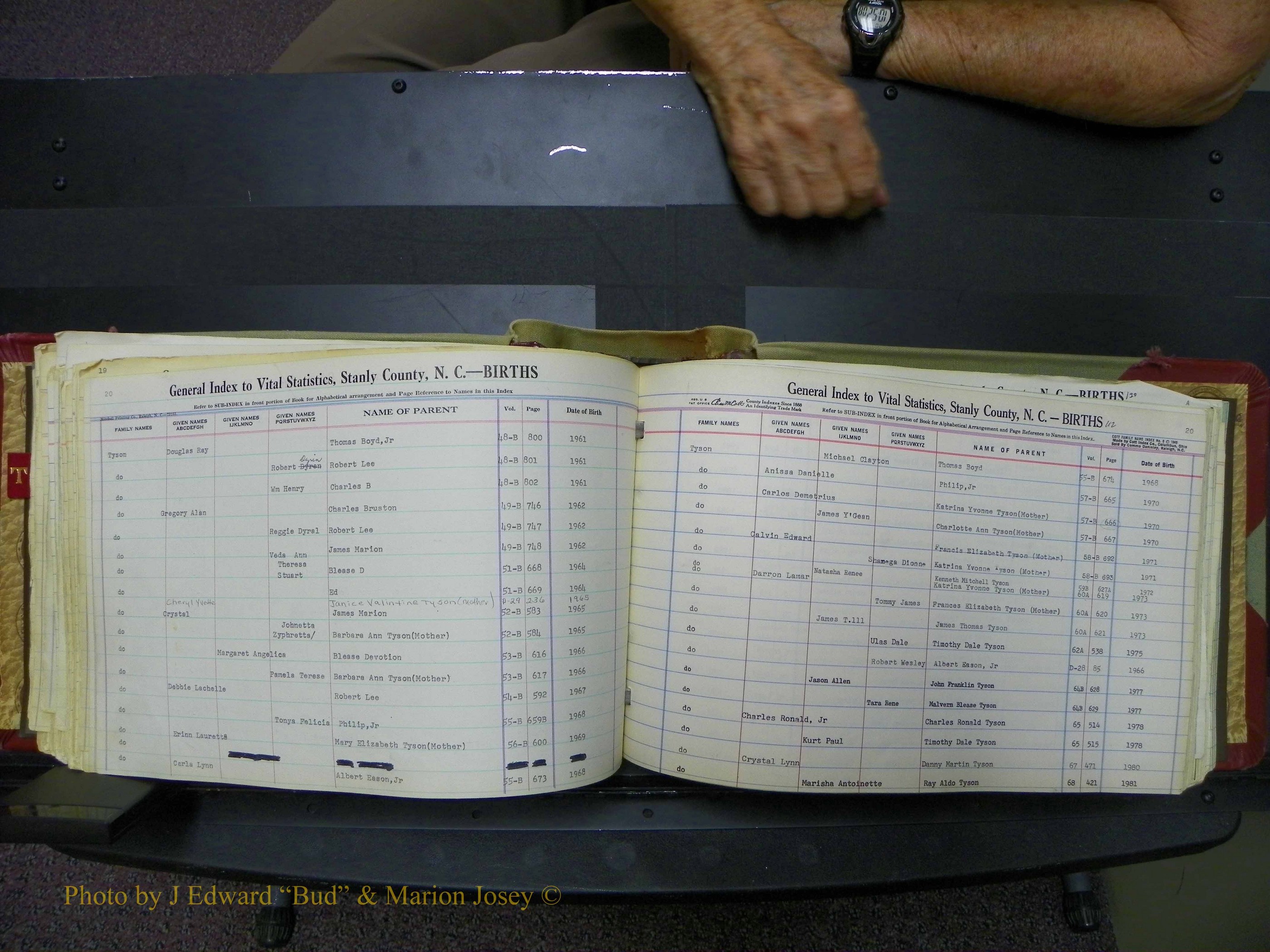 Stanley Co, NC Births, T-V, 1913-1994 (118).JPG