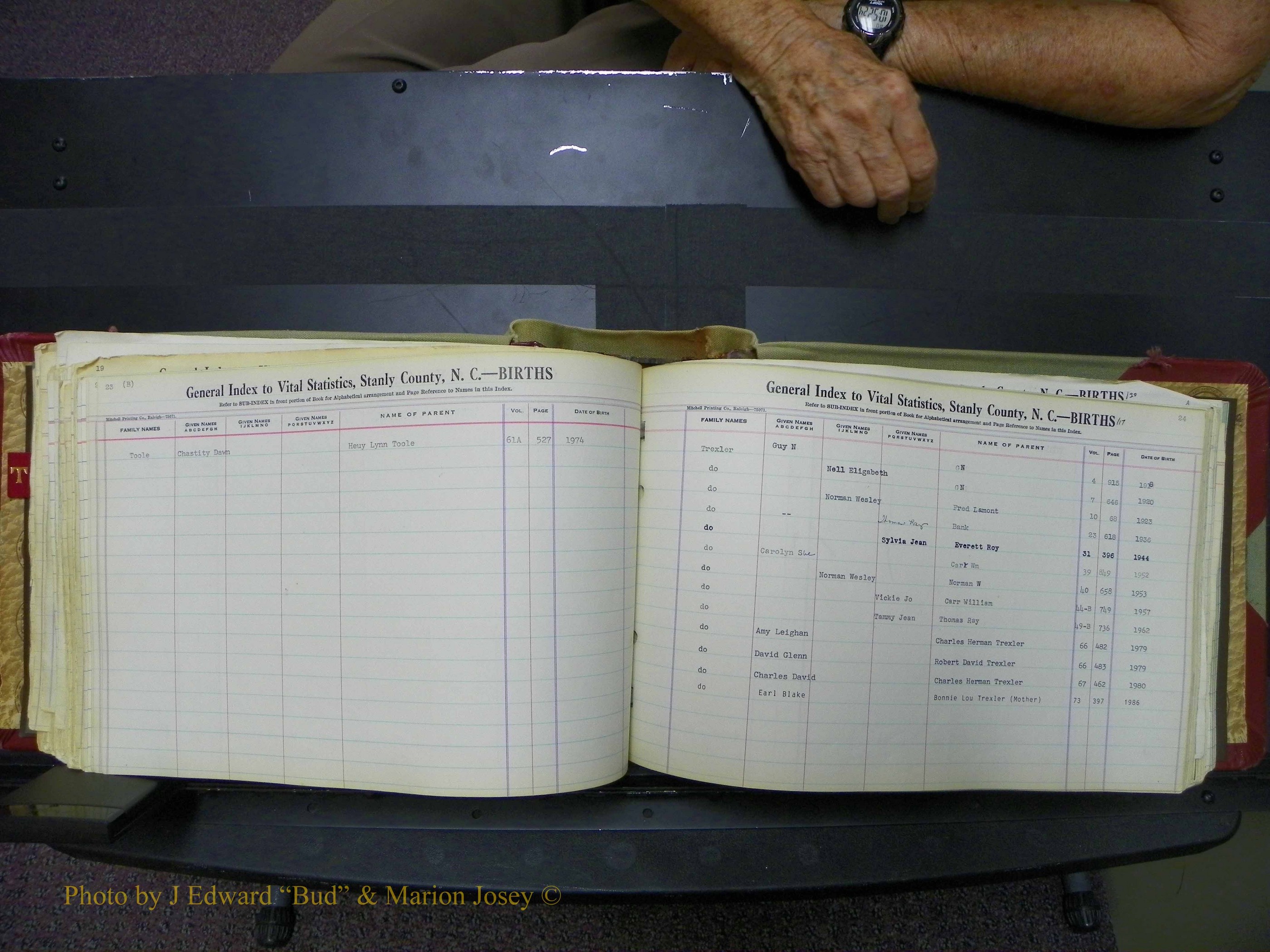 Stanley Co, NC Births, T-V, 1913-1994 (124).JPG