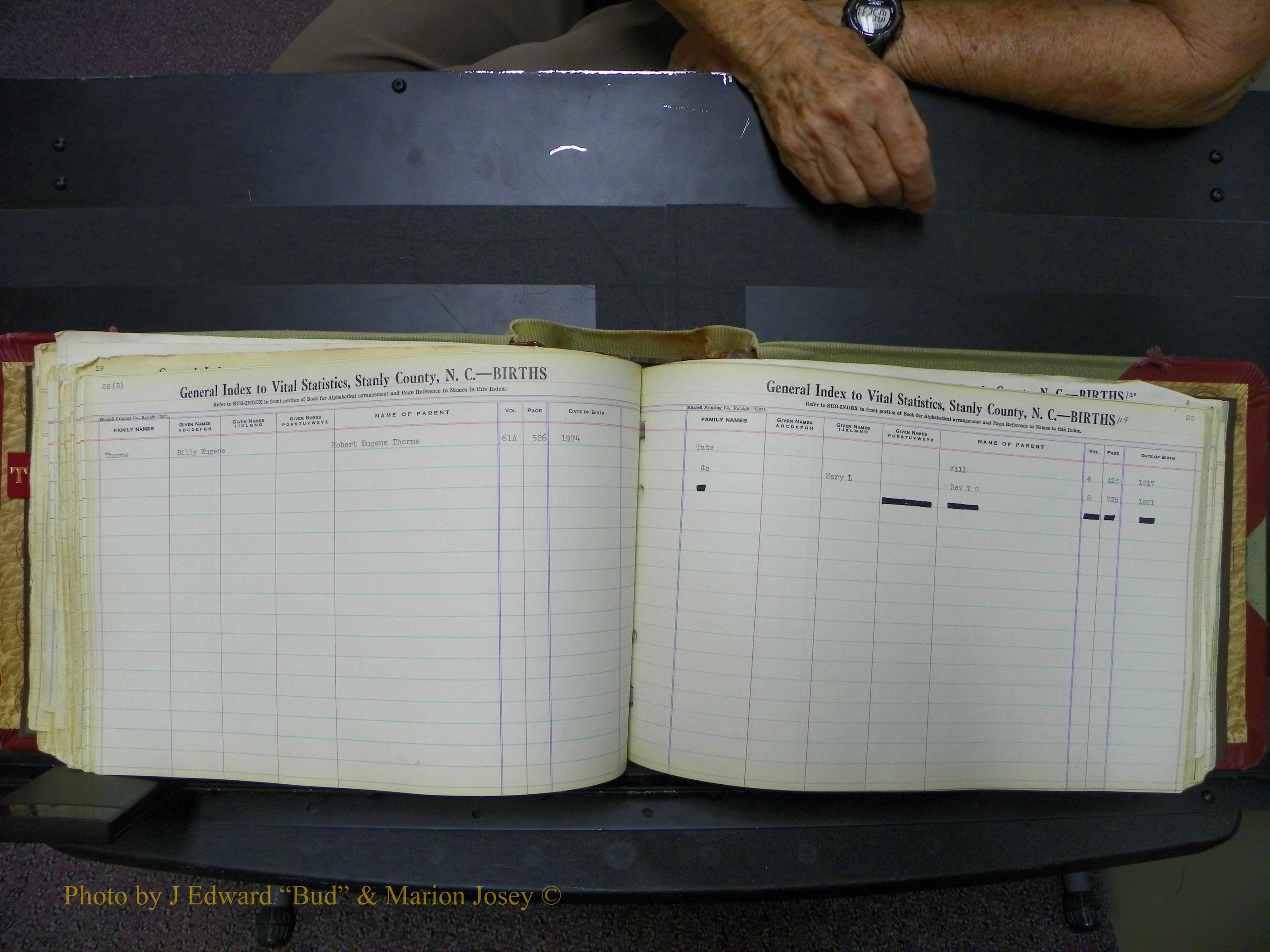 Stanley Co, NC Births, T-V, 1913-1994 (126).JPG