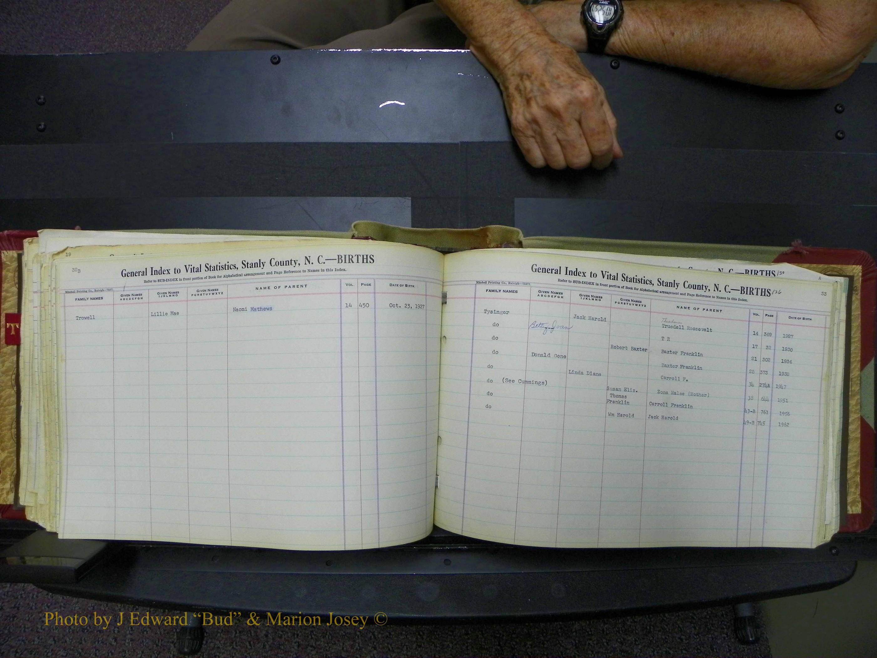 Stanley Co, NC Births, T-V, 1913-1994 (131).JPG