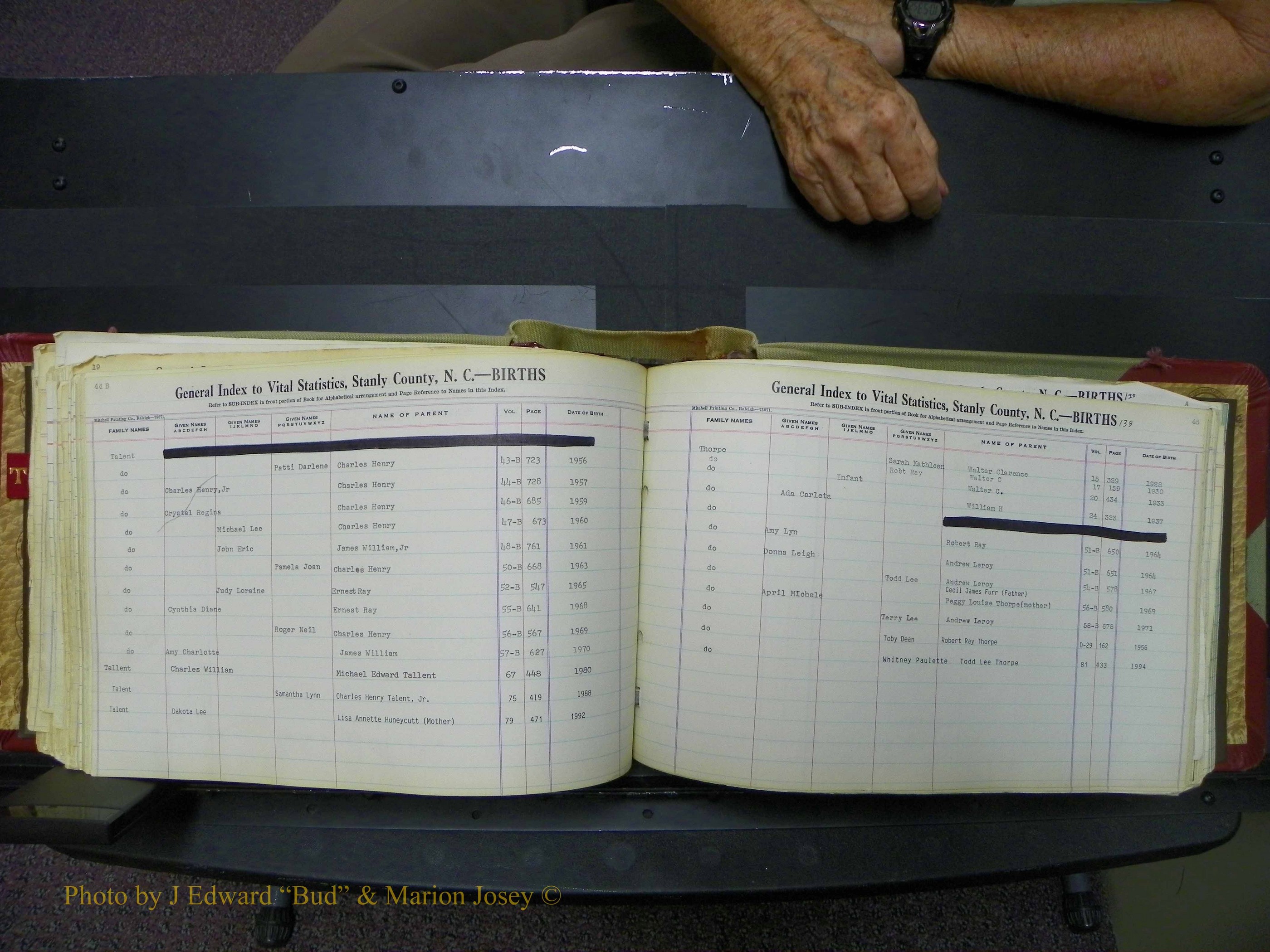 Stanley Co, NC Births, T-V, 1913-1994 (145).JPG