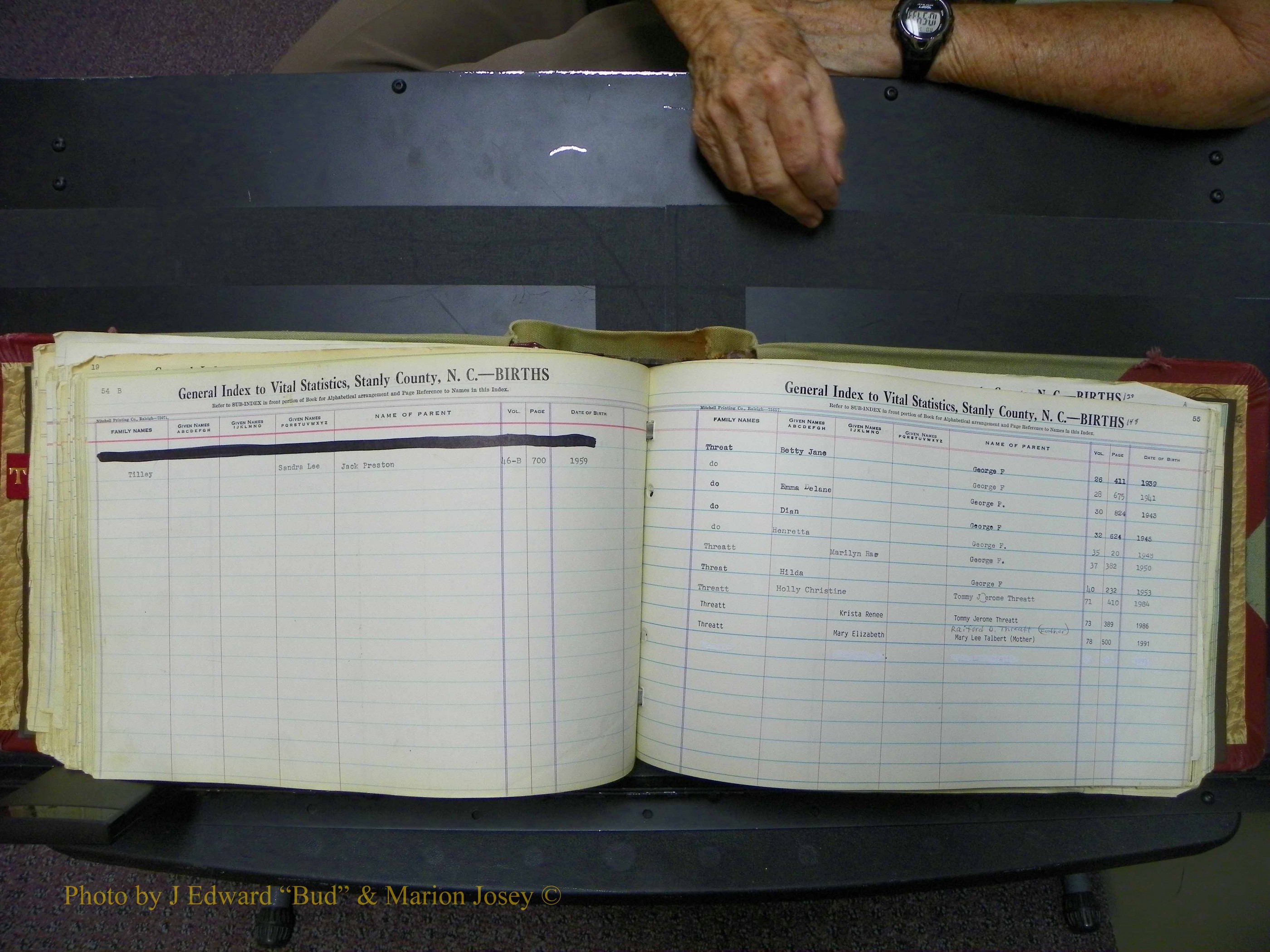 Stanley Co, NC Births, T-V, 1913-1994 (153).JPG