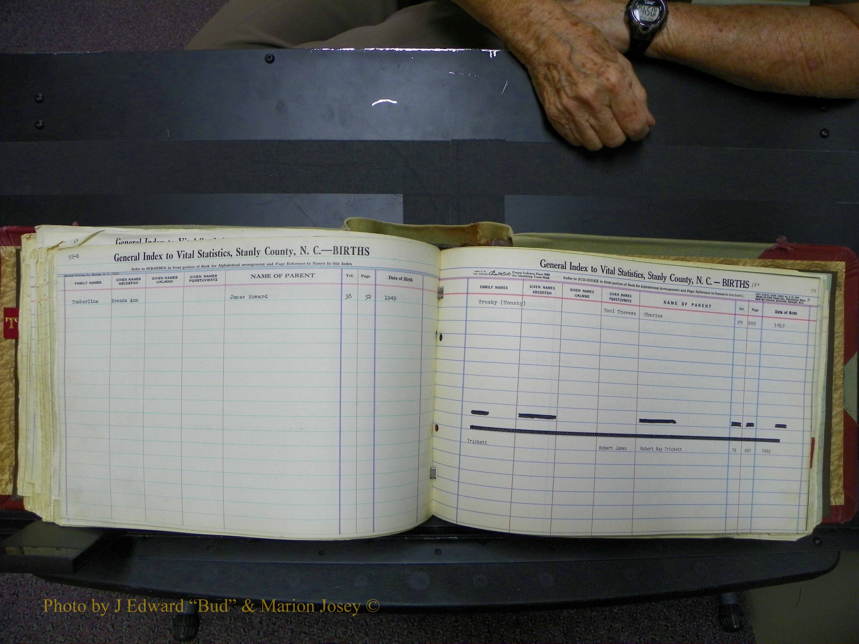 Stanley Co, NC Births, T-V, 1913-1994 (157).JPG