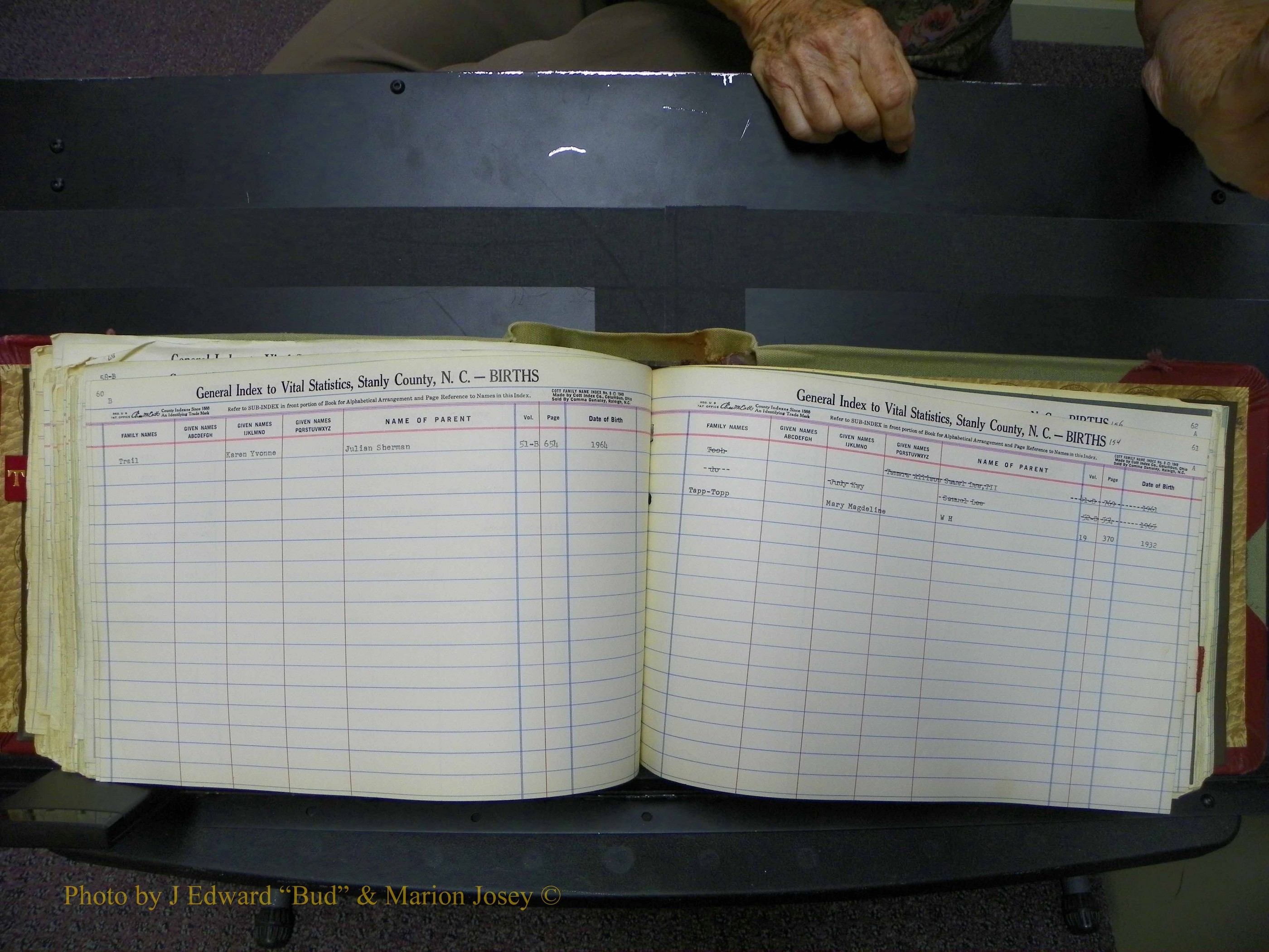 Stanley Co, NC Births, T-V, 1913-1994 (160).JPG