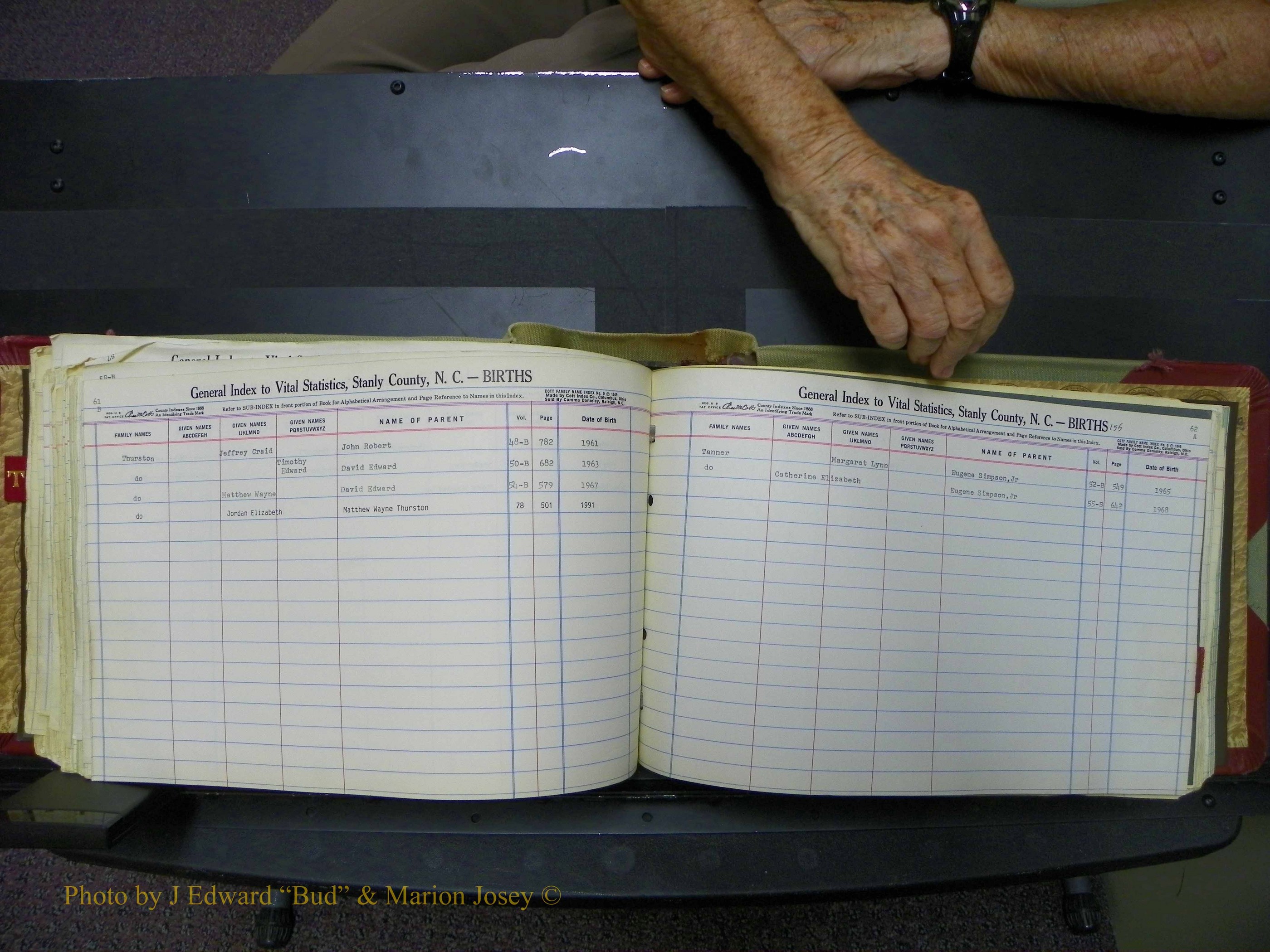 Stanley Co, NC Births, T-V, 1913-1994 (161).JPG