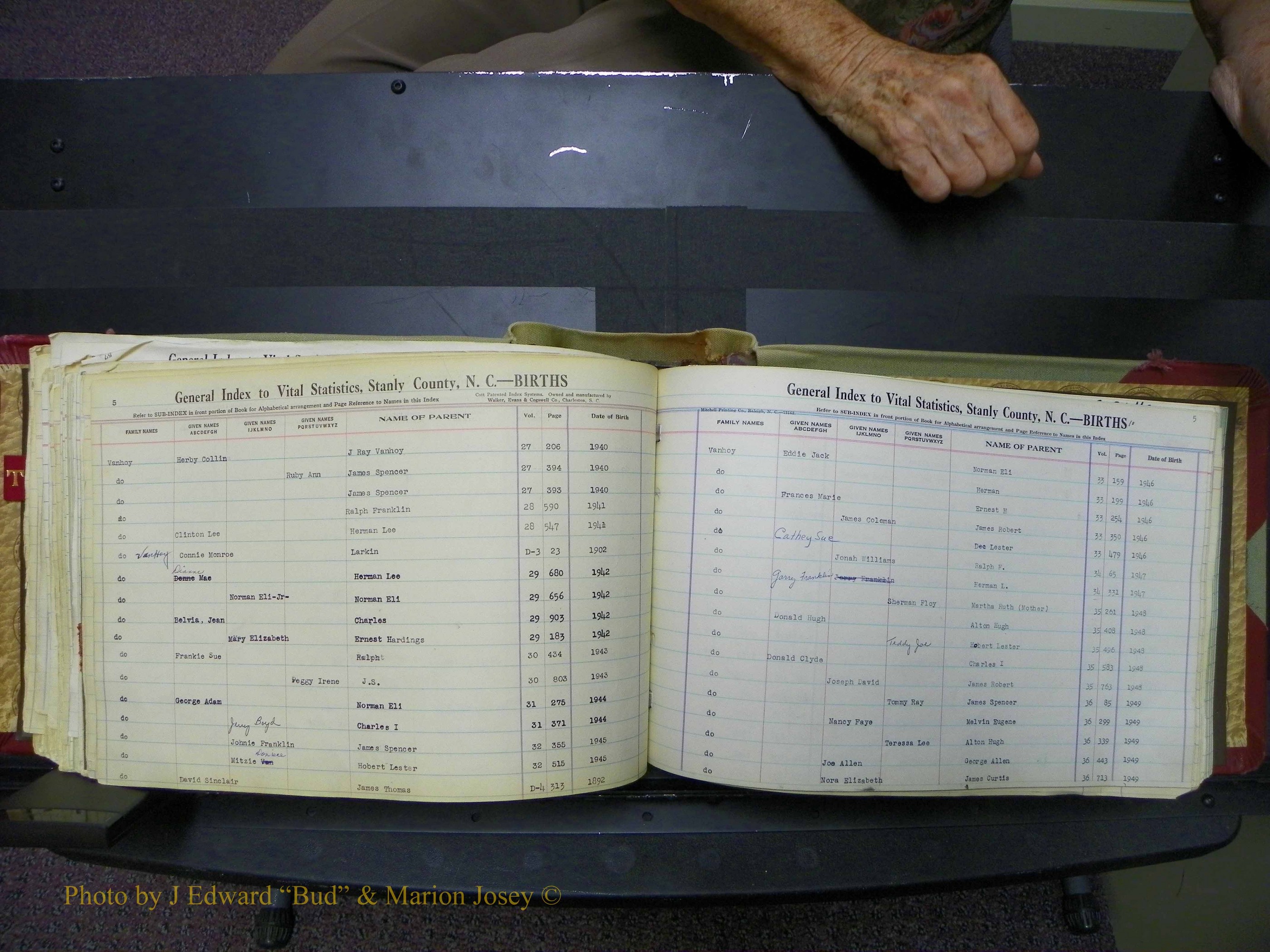 Stanley Co, NC Births, T-V, 1913-1994 (173).JPG