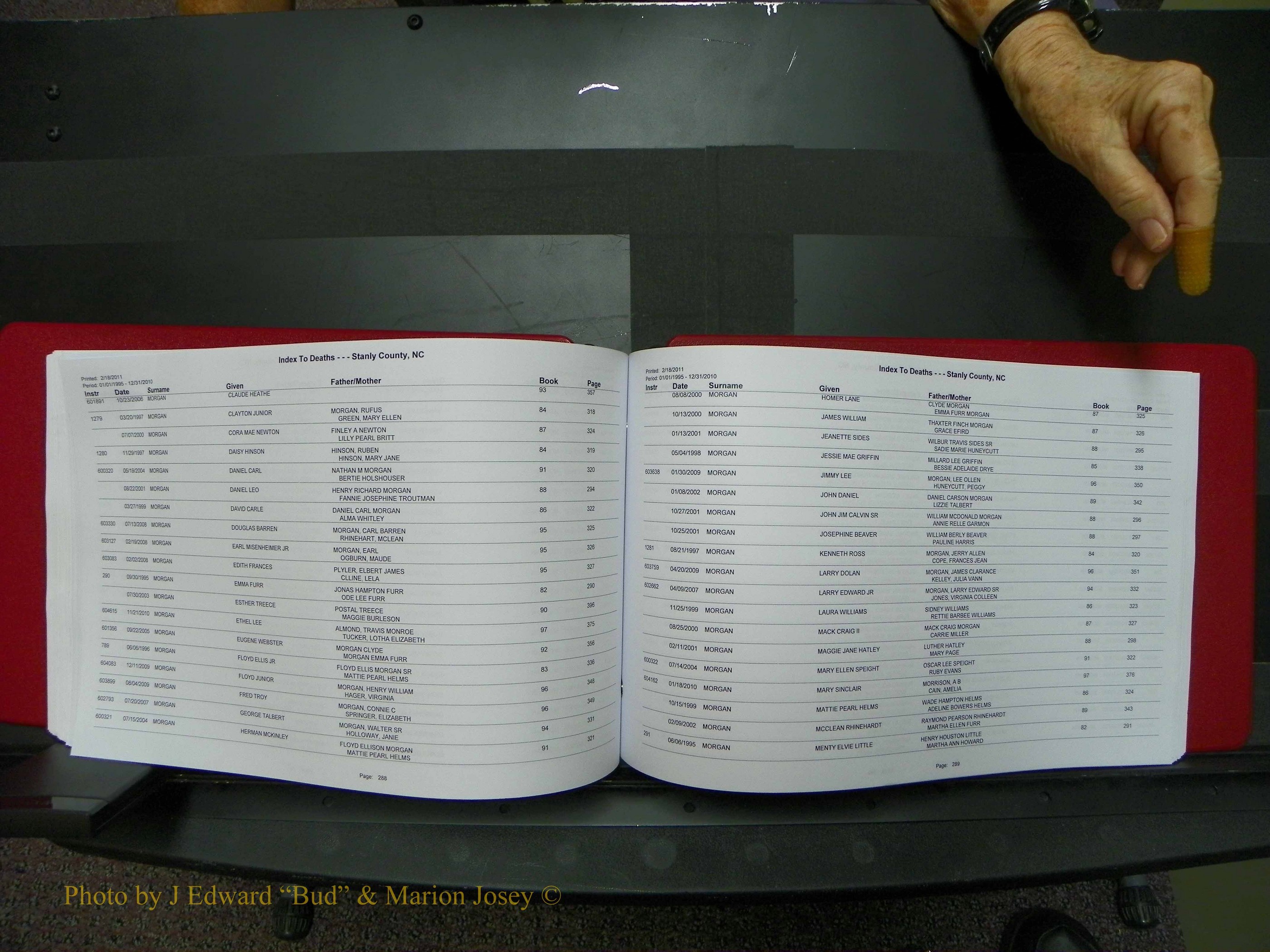 Stanley Co, NC Deaths, A-Z, 1995-2010 (148).JPG