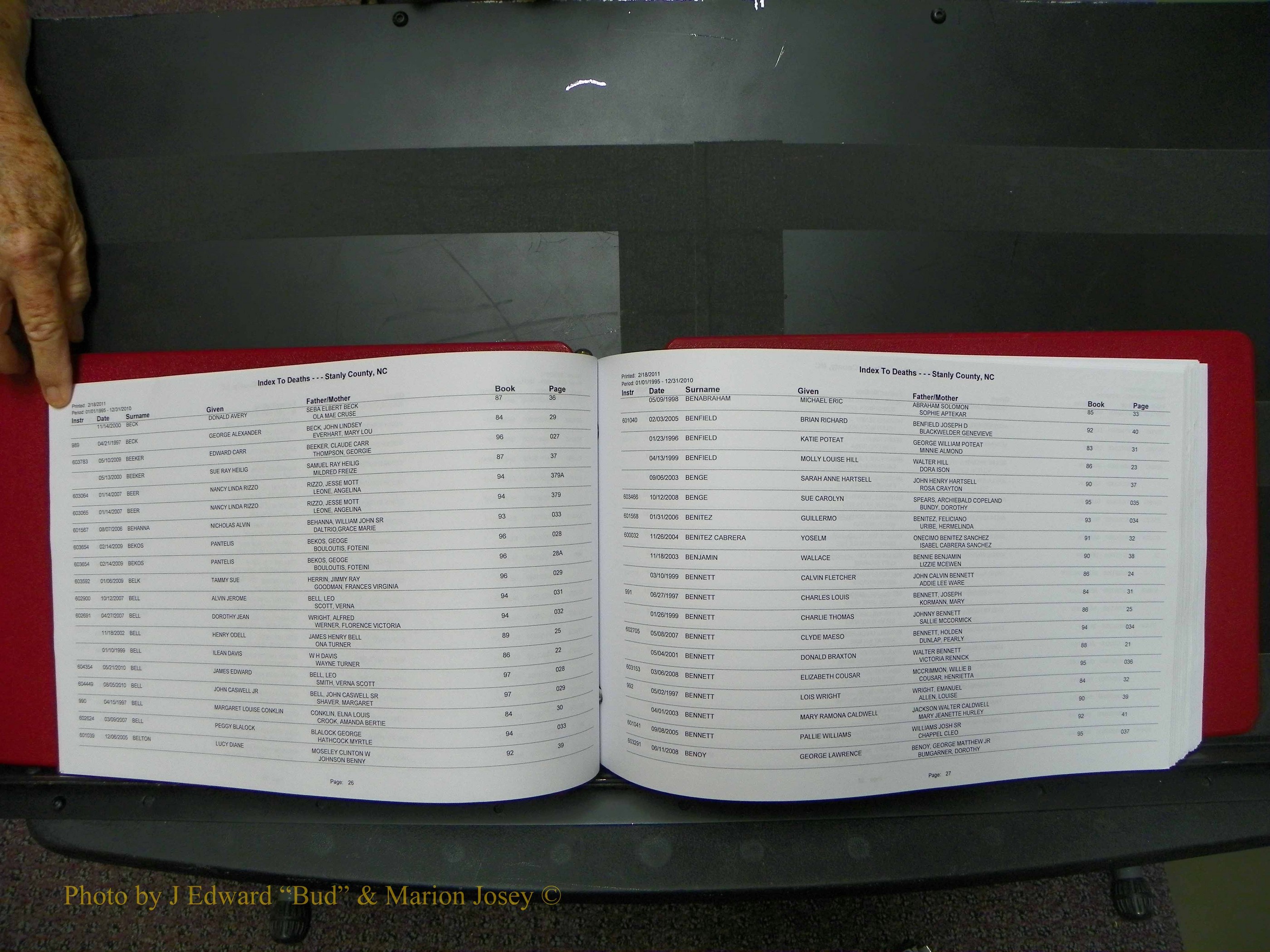 Stanley Co, NC Deaths, A-Z, 1995-2010 (15).JPG