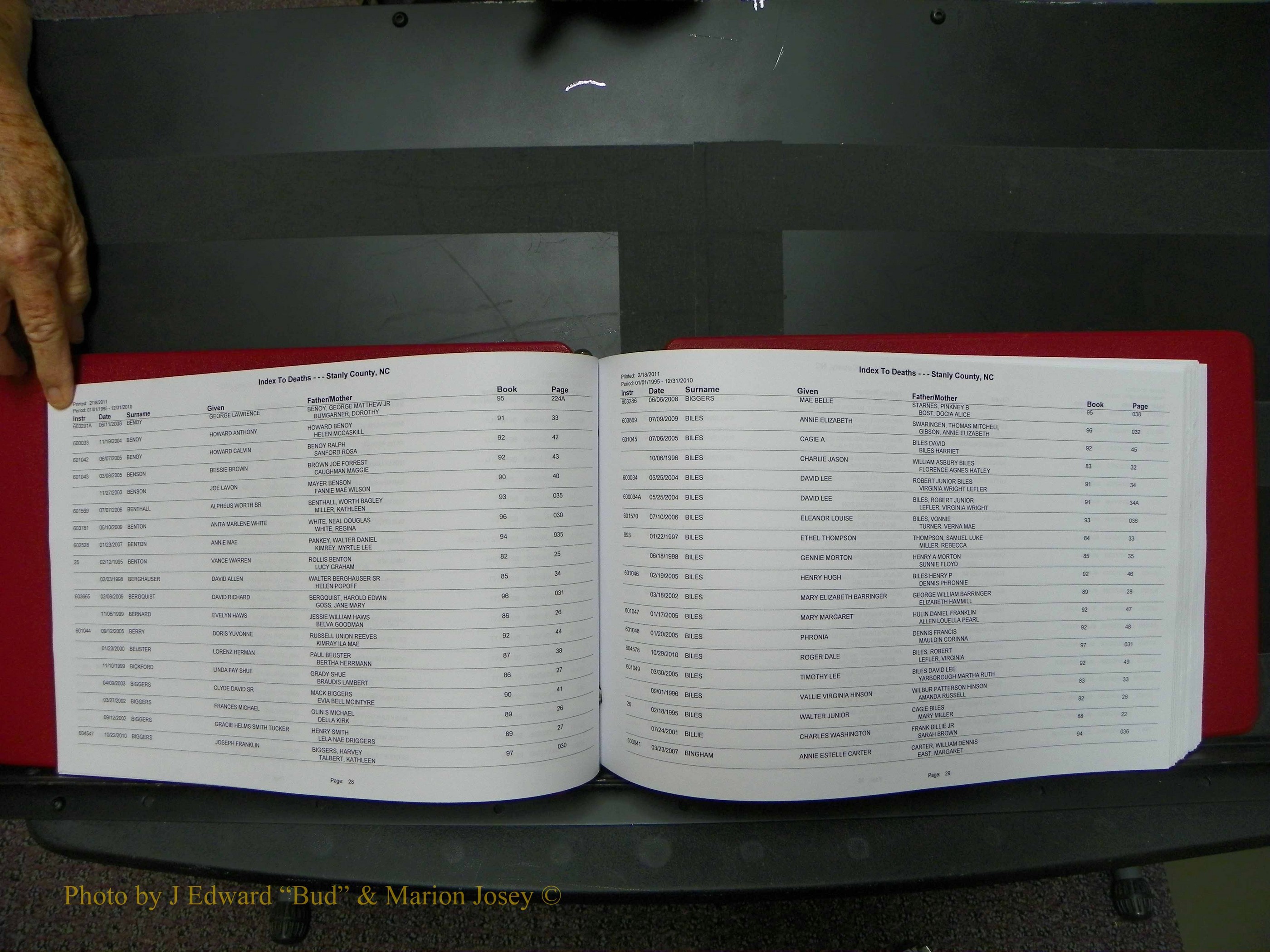 Stanley Co, NC Deaths, A-Z, 1995-2010 (16).JPG