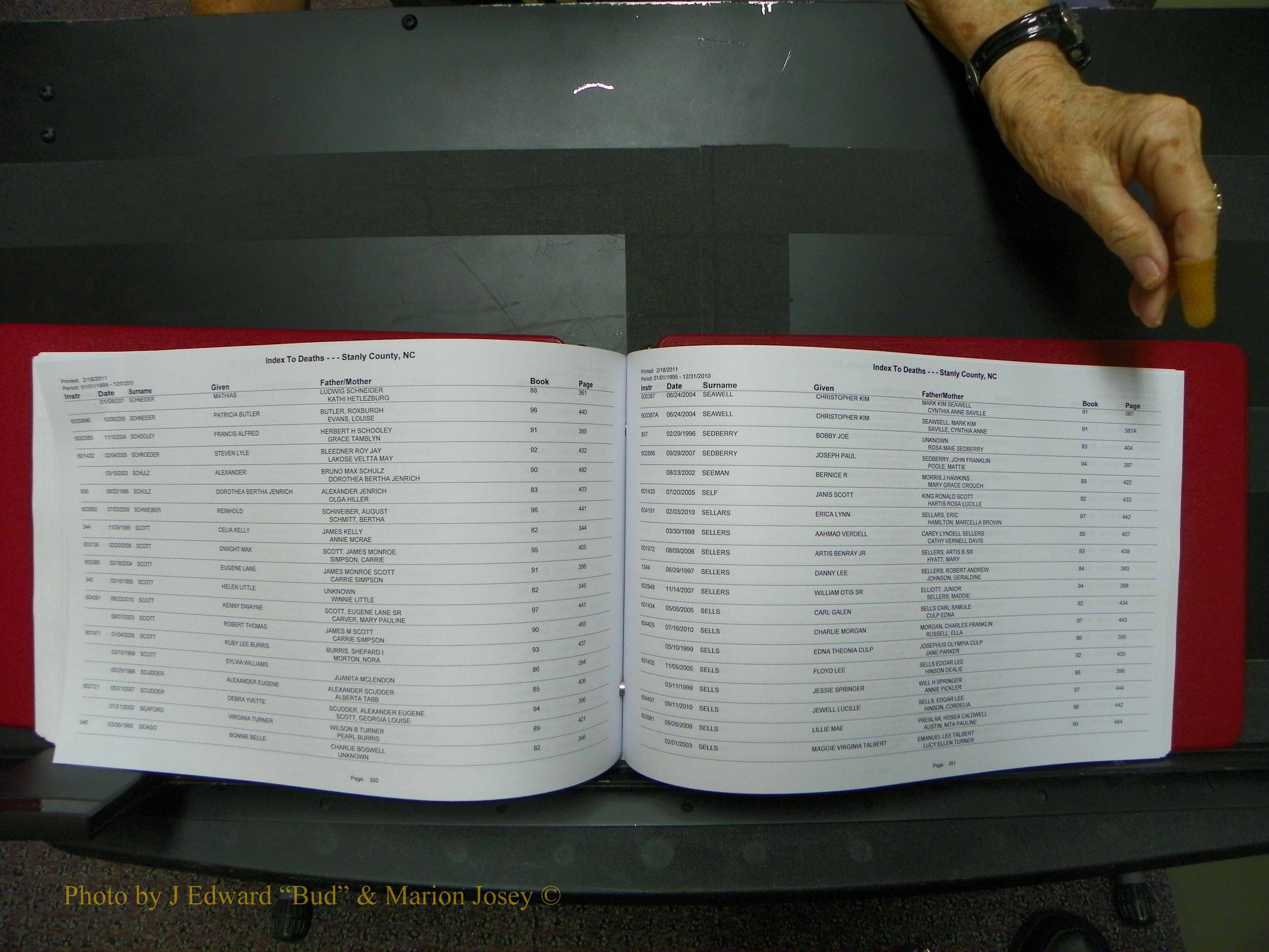 Stanley Co, NC Deaths, A-Z, 1995-2010 (177).JPG