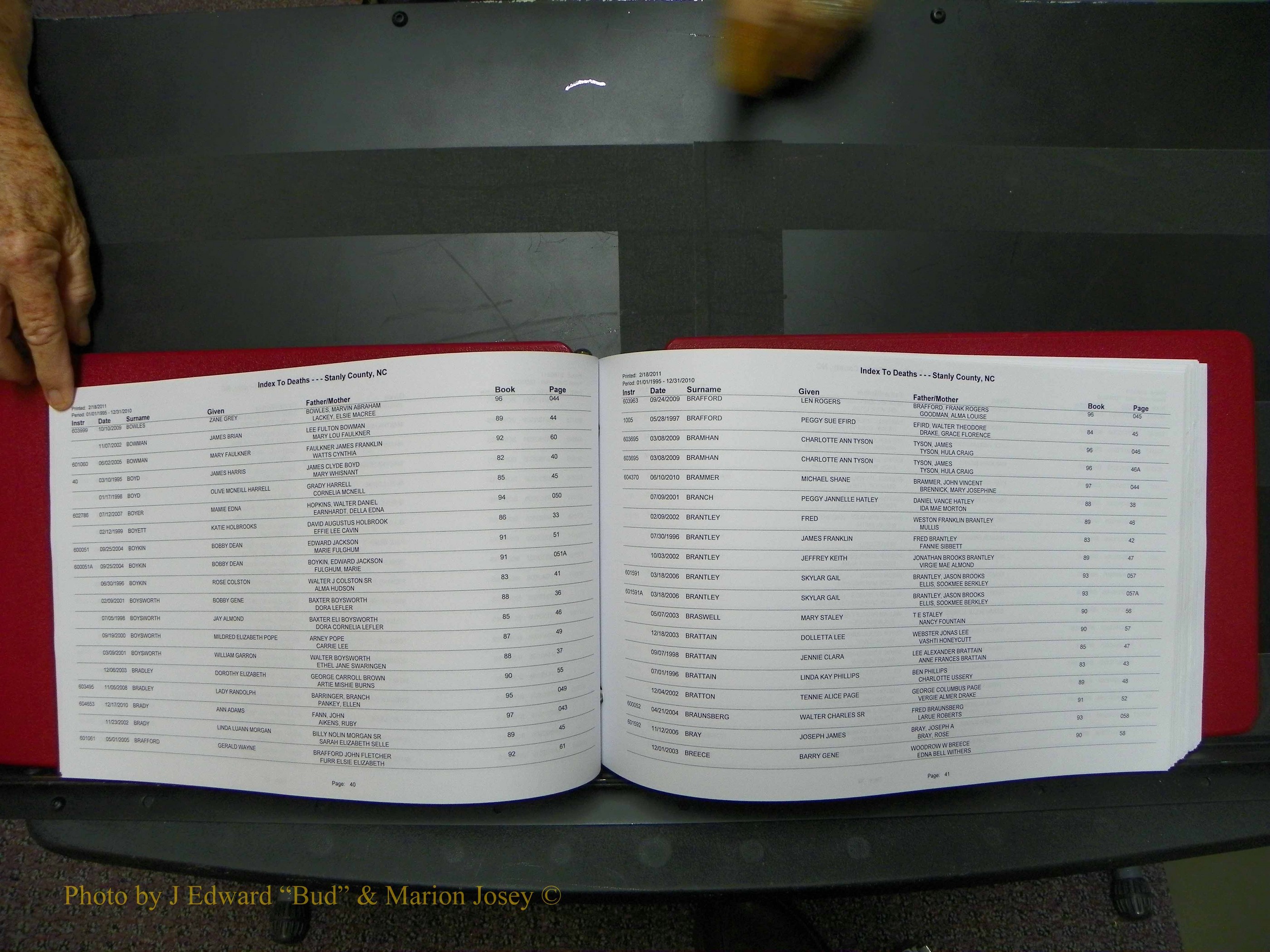 Stanley Co, NC Deaths, A-Z, 1995-2010 (21).JPG