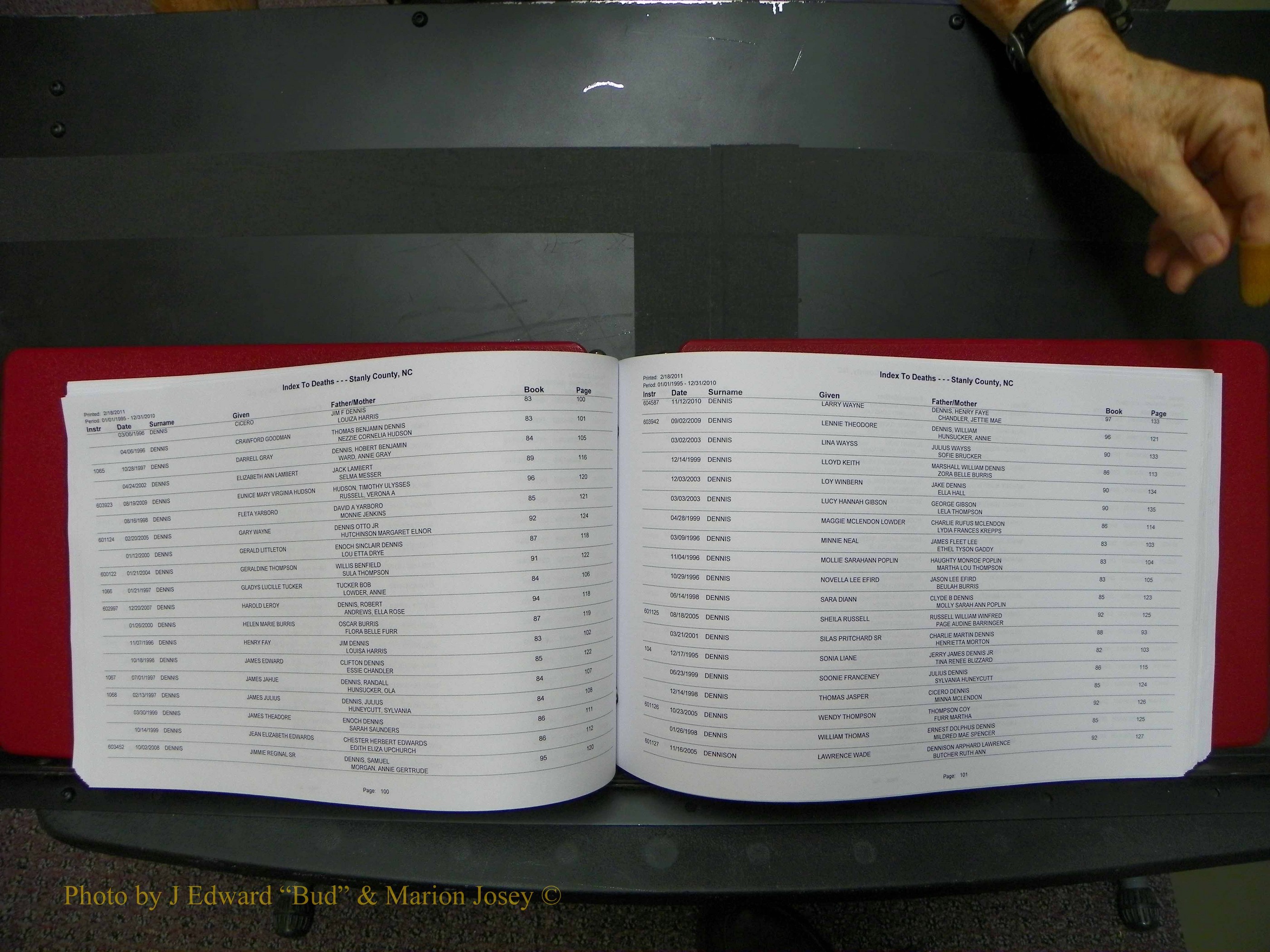 Stanley Co, NC Deaths, A-Z, 1995-2010 (52).JPG