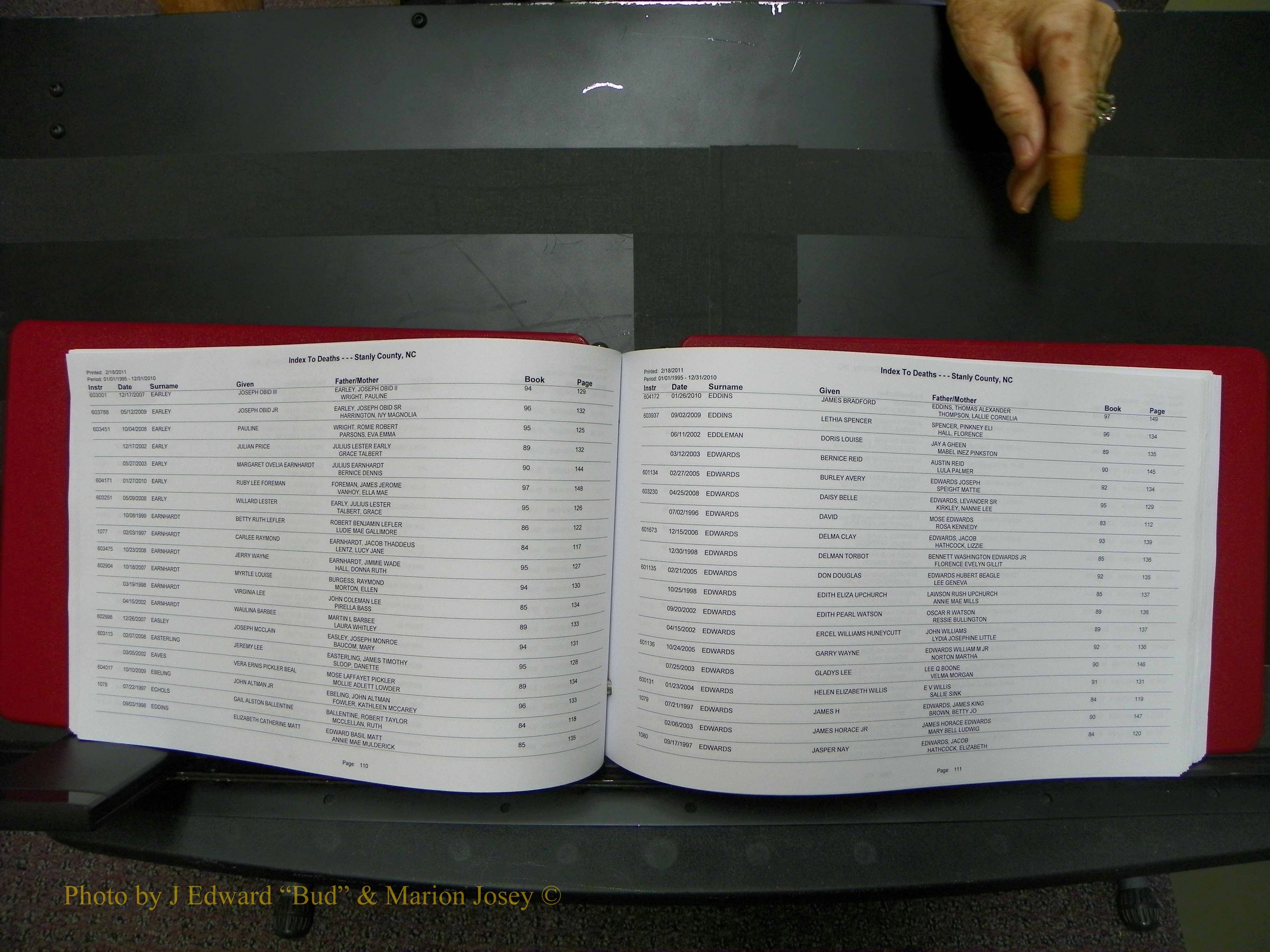 Stanley Co, NC Deaths, A-Z, 1995-2010 (57).JPG