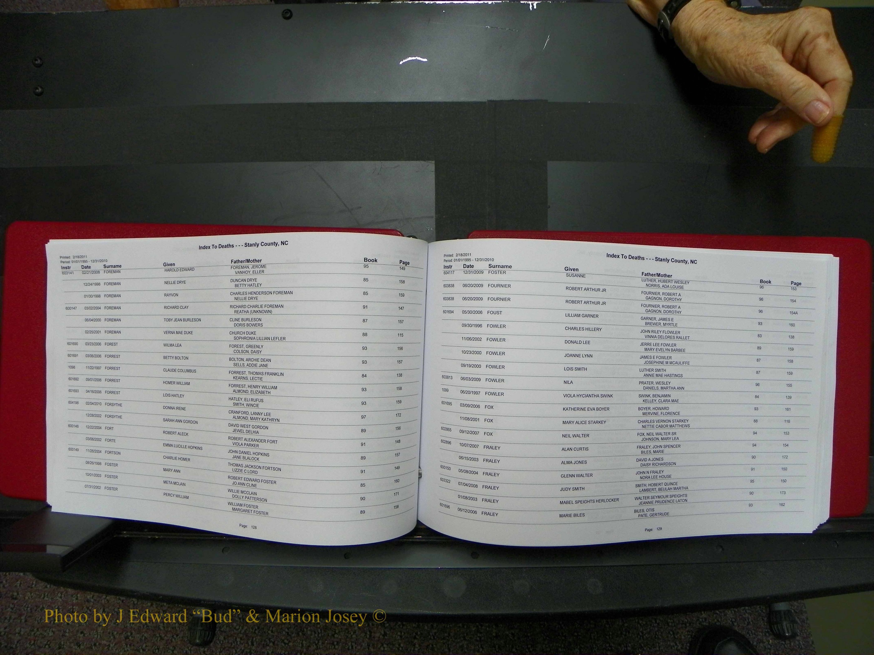 Stanley Co, NC Deaths, A-Z, 1995-2010 (66).JPG