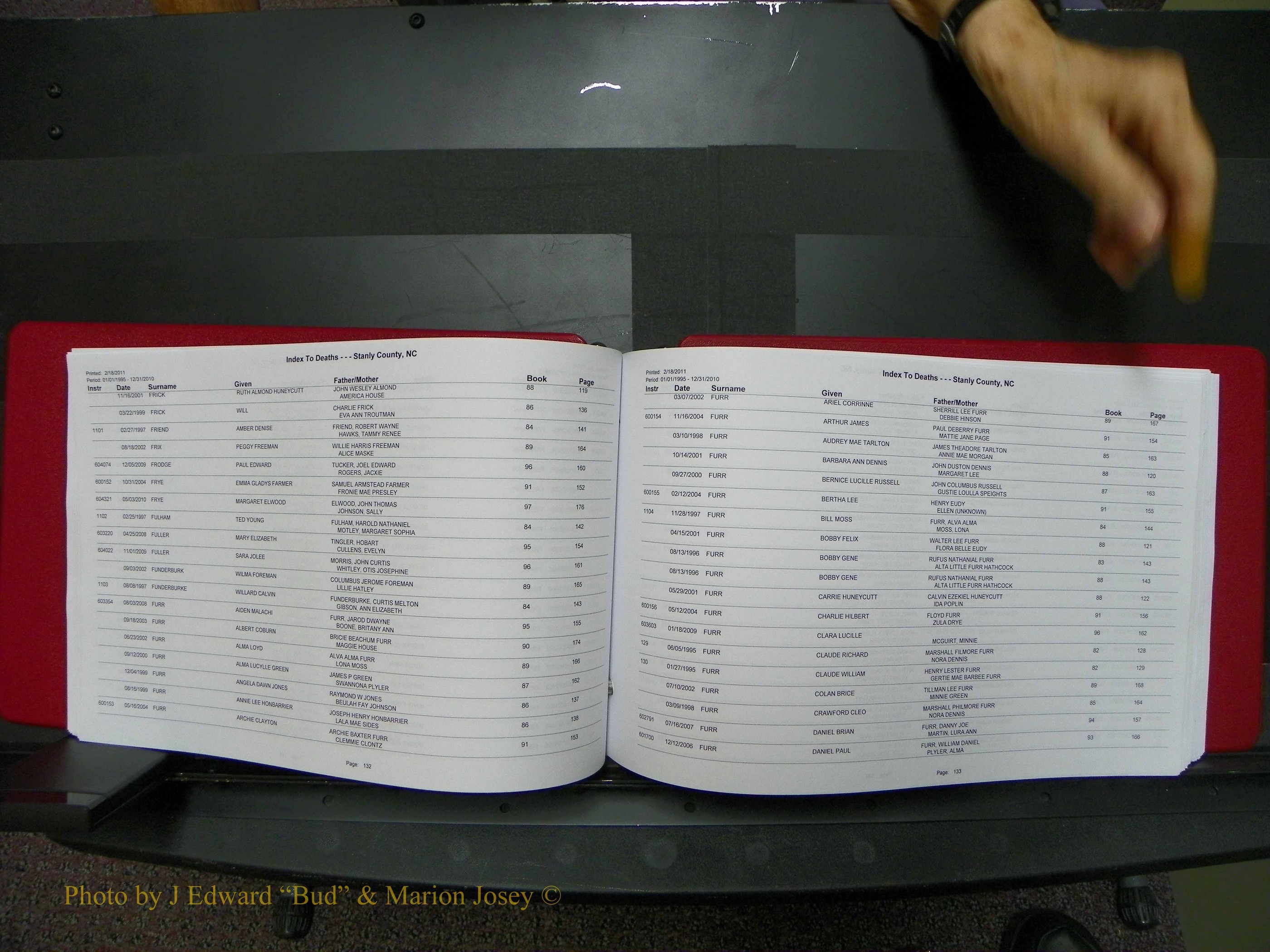 Stanley Co, NC Deaths, A-Z, 1995-2010 (67).JPG